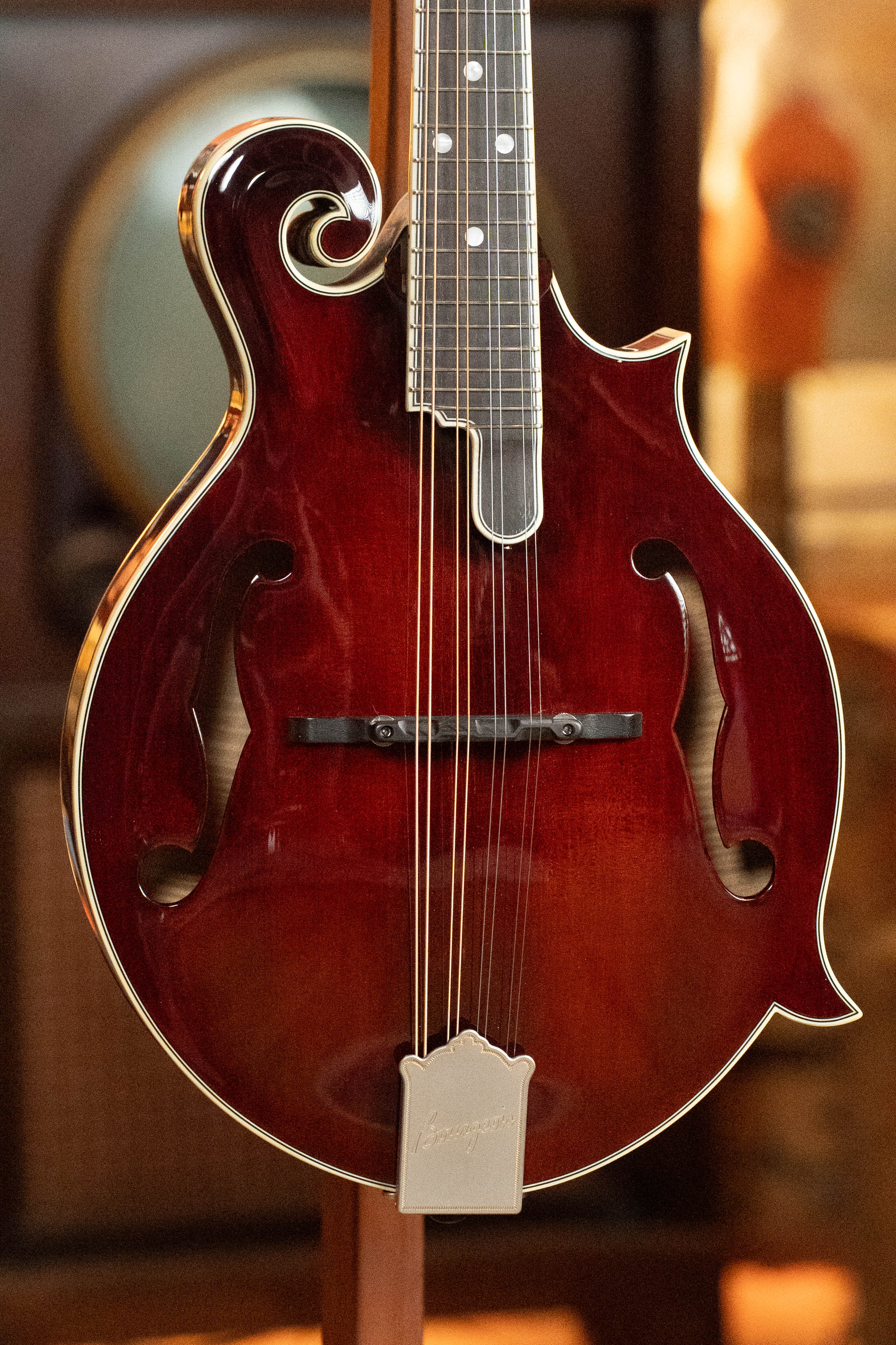 *Pre-Order Deposit ONLY* Bourgeois M5-F-CR Aged-Tone Adirondack/Maple Cordovan Red F-Style Mandolin