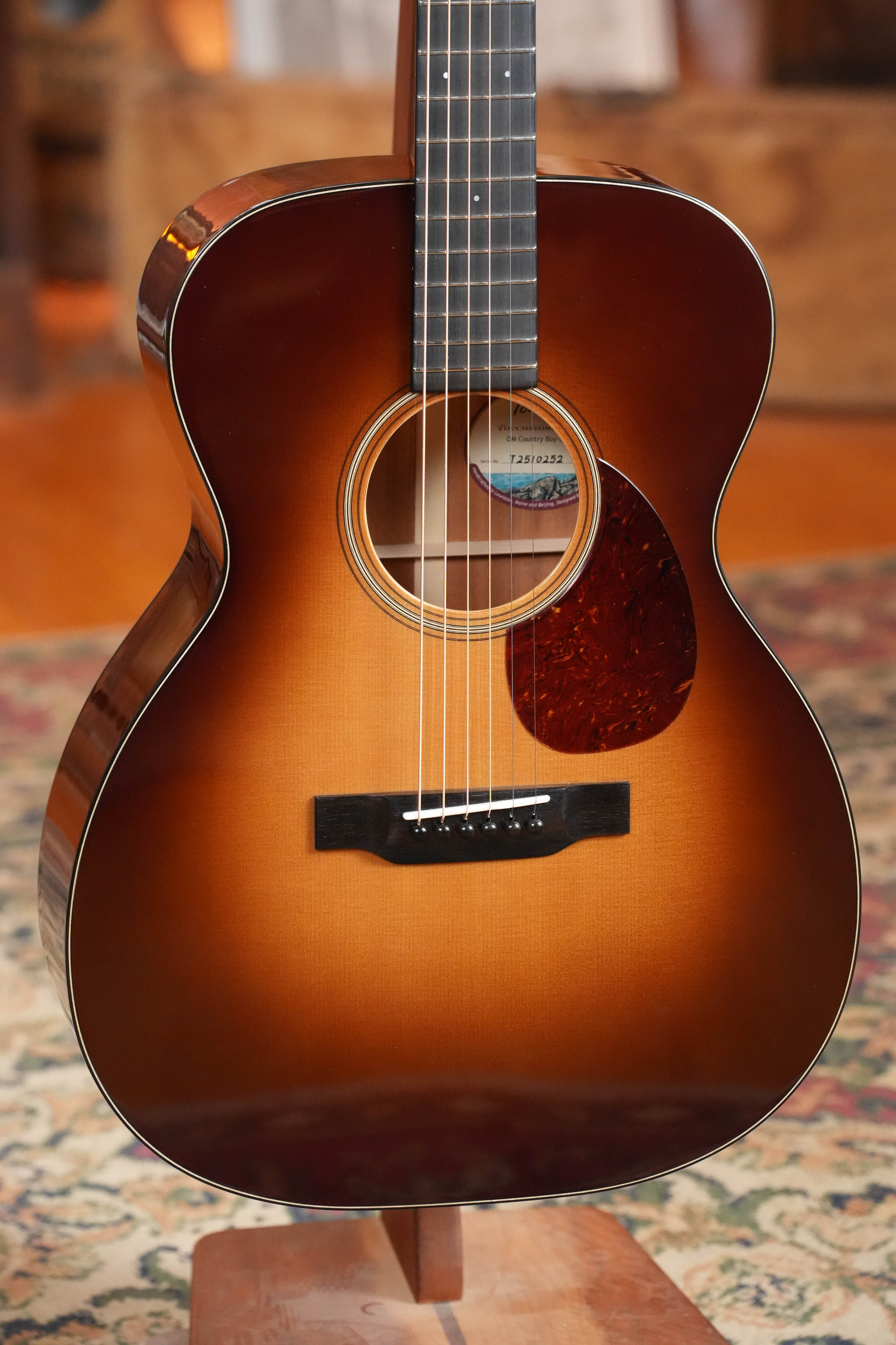 Bourgeois Country Boy Touchstone Series Sitka/Mahogany Sunburst Orchestra Model Acoustic Guitar #0252