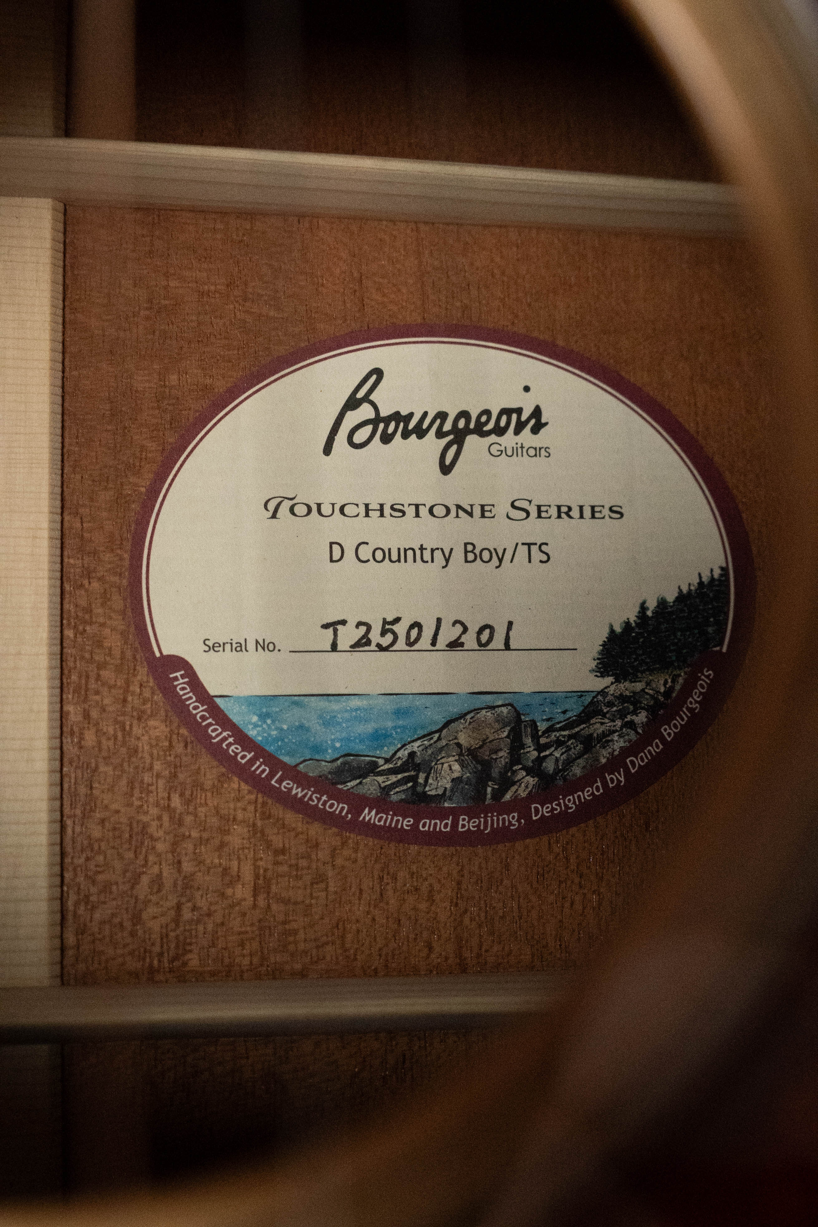 Bourgeois Country Boy Touchstone Series Torrefied Sitka/Mahogany Dreadnought Acoustic Guitar #1201