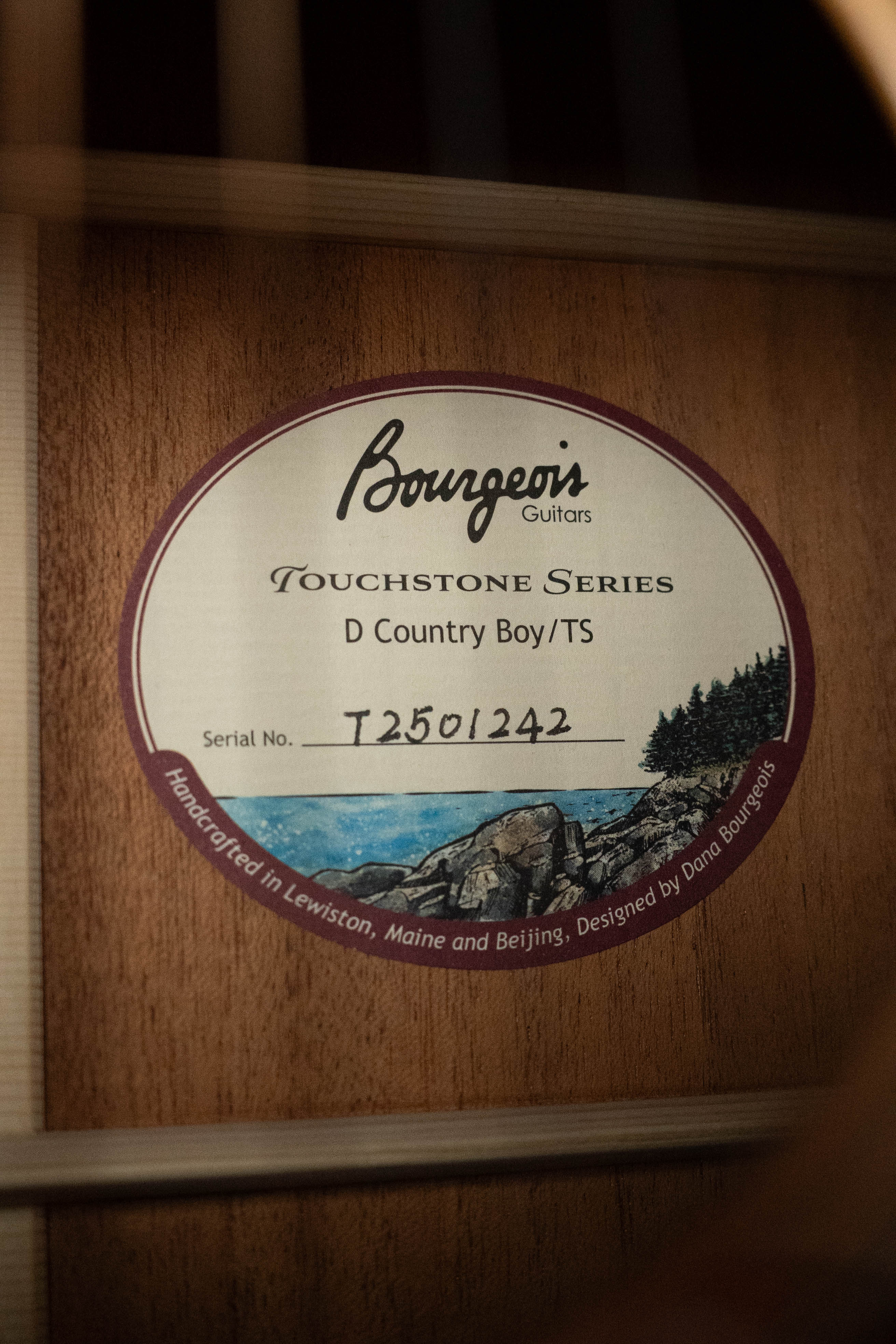 Bourgeois Country Boy Touchstone Series Torrefied Sitka/Mahogany Dreadnought Acoustic Guitar #1242