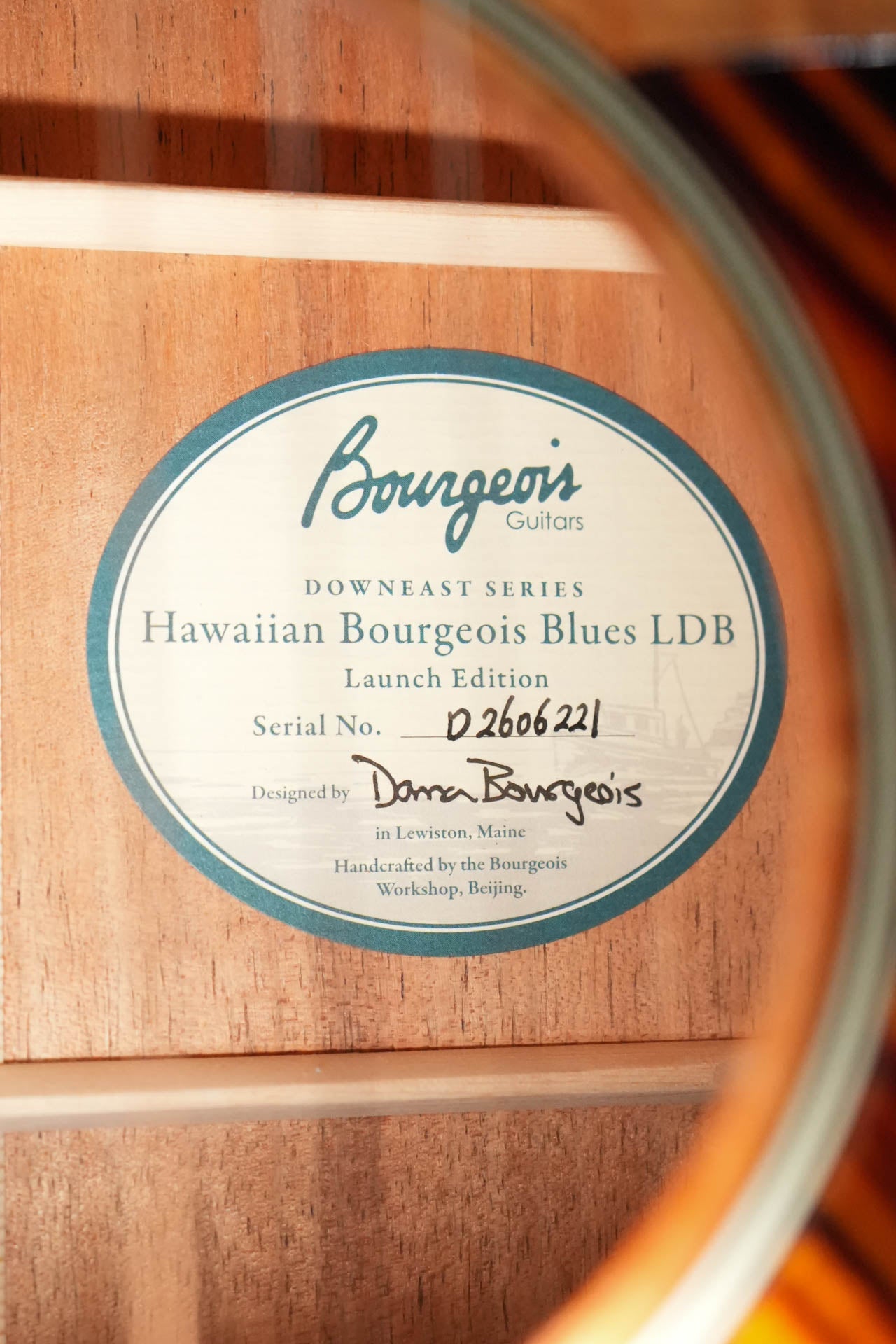 Bourgeois Downeast Hawaiian Bourgeois Blues Series All Koa LDB Acoustic Guitar #6221