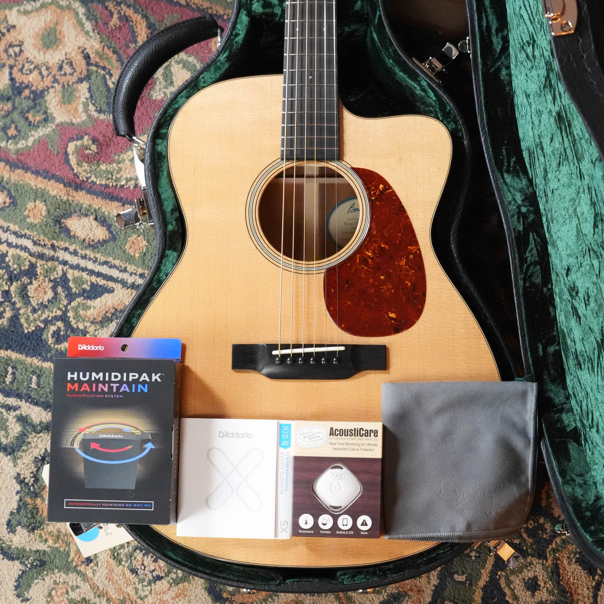 Bourgeois GACCB/DE-KOA-LE Sitka/Koa Grand Auditorium Acoustic Guitar #1247