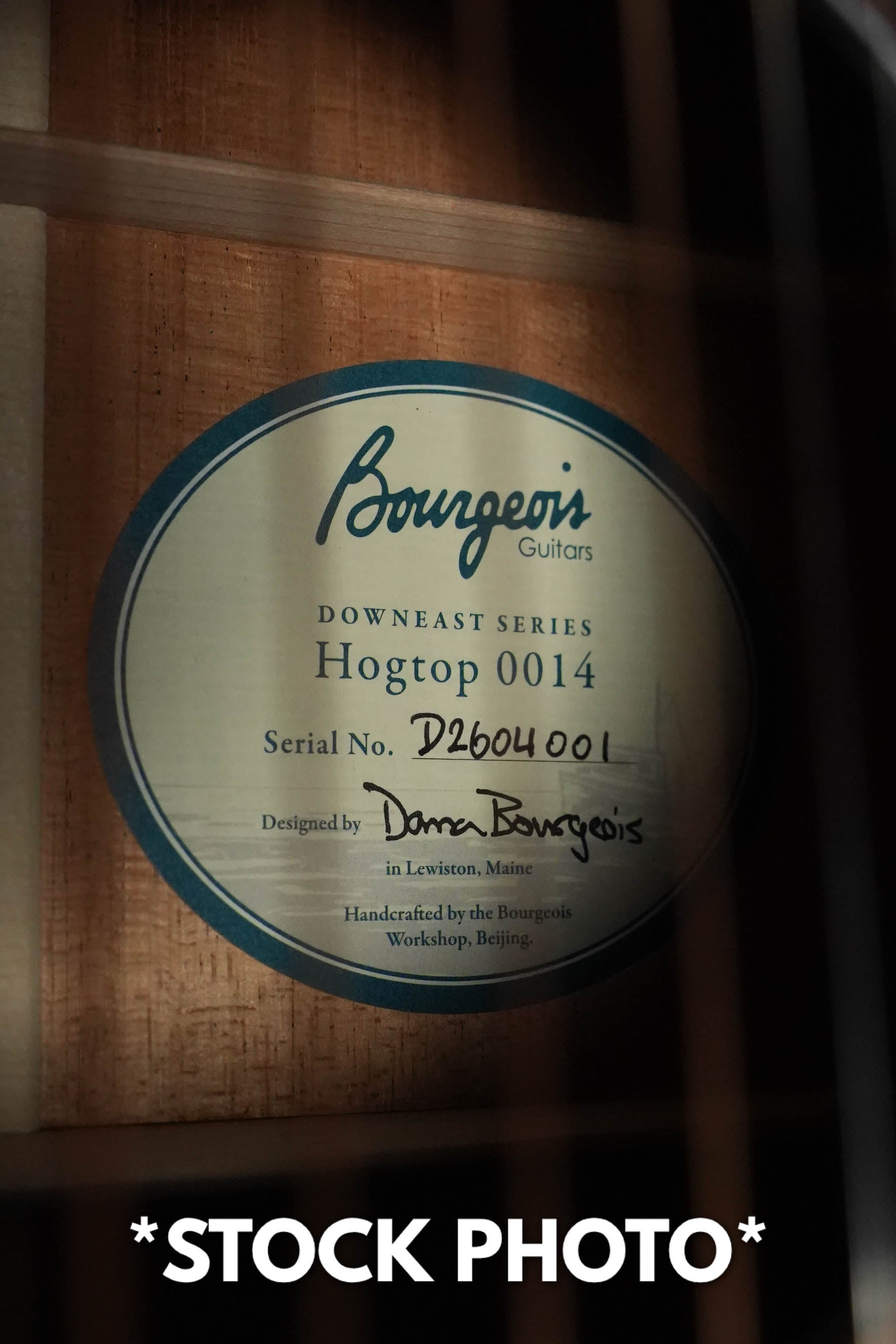 PRE-ORDER DEPOSIT ONLY *New 2026 Launch Model* Bourgeois Downeast Series OO-14 Hog Top All Mahogany OO Acoustic Guitar