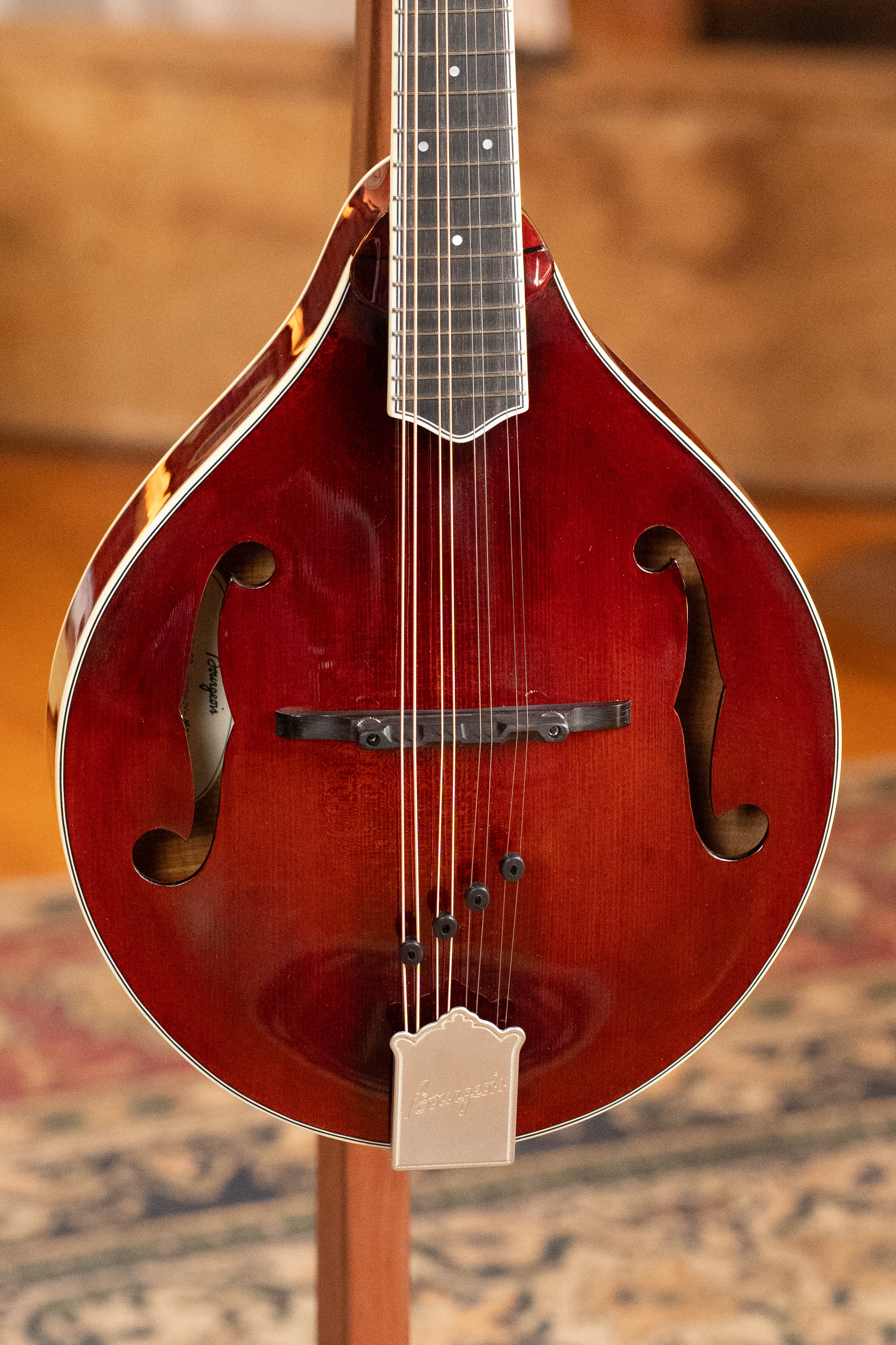 *TAS Exclusive* Bourgeois M5-A-CR Aged-Tone Adirondack/Maple Cordovan Red A-Style Mandolin #2120
