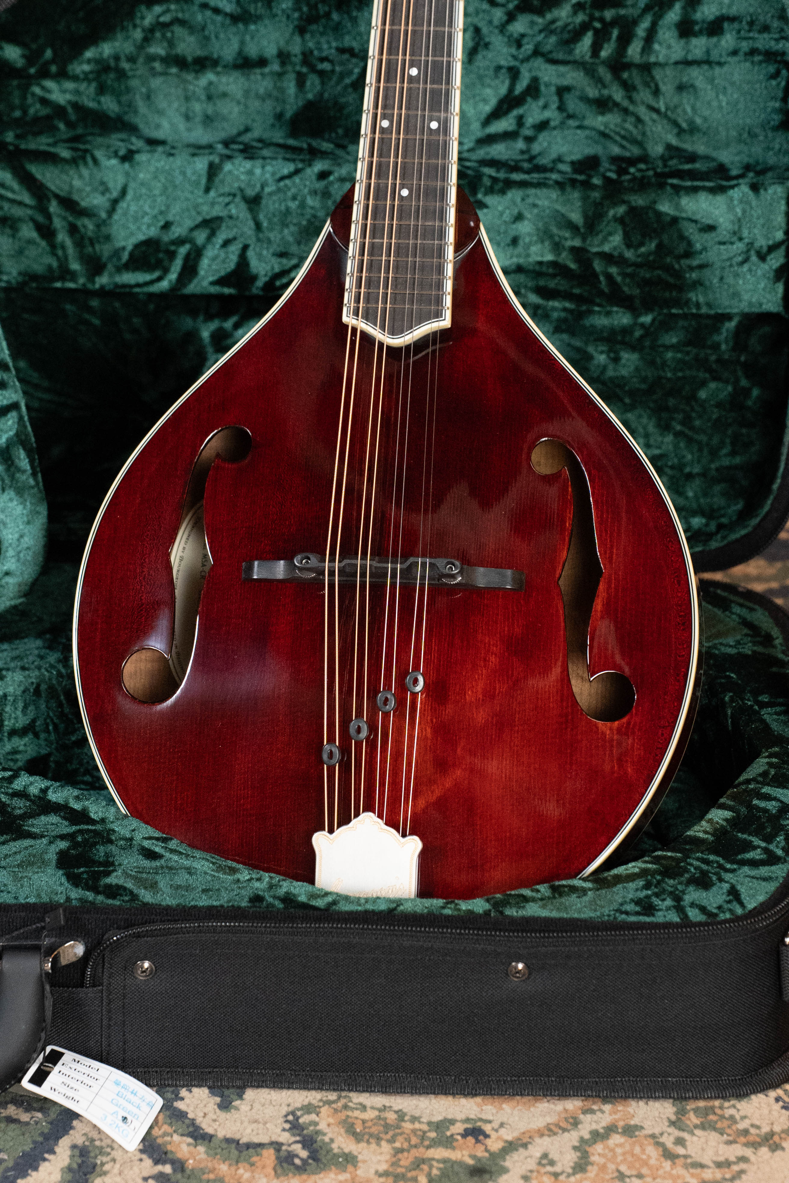 Bourgeois M5-A-CR Aged-Tone Adirondack/Maple Cordovan Red A-Style Mandolin #2123