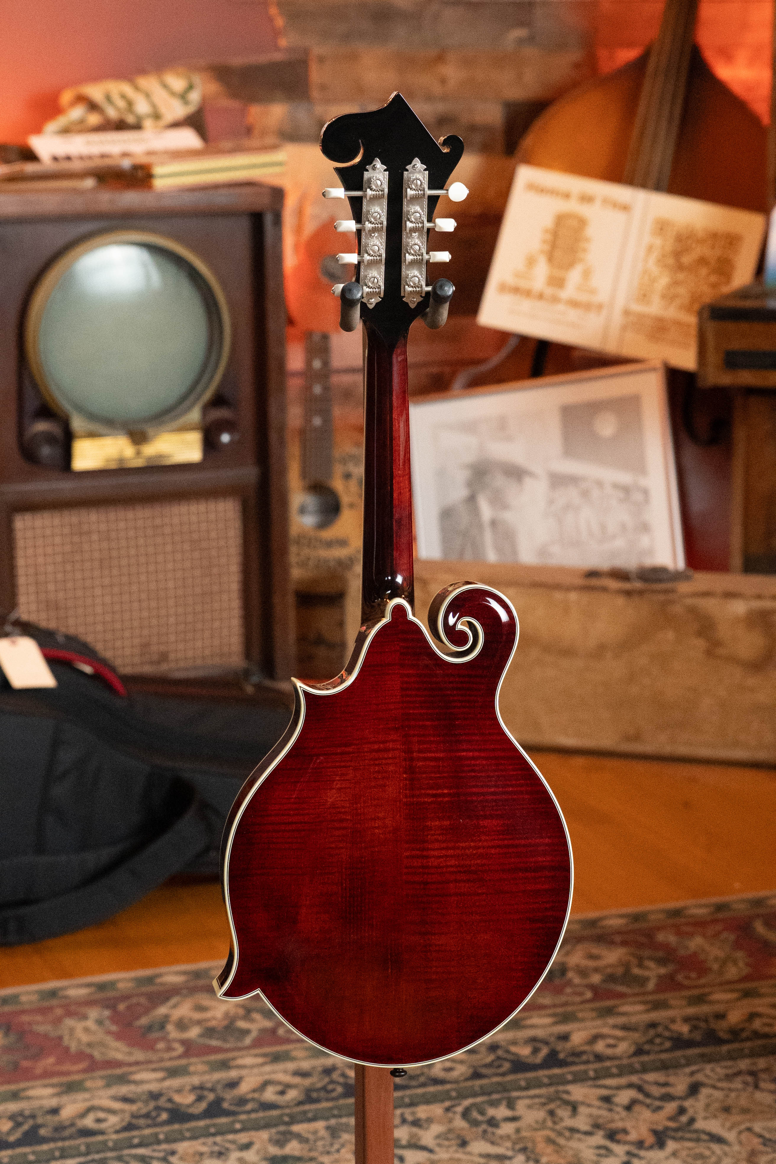 Bourgeois M5-F-BT Aged-Tone Adirondack/Maple Black Top F-Style Mandolin #8103