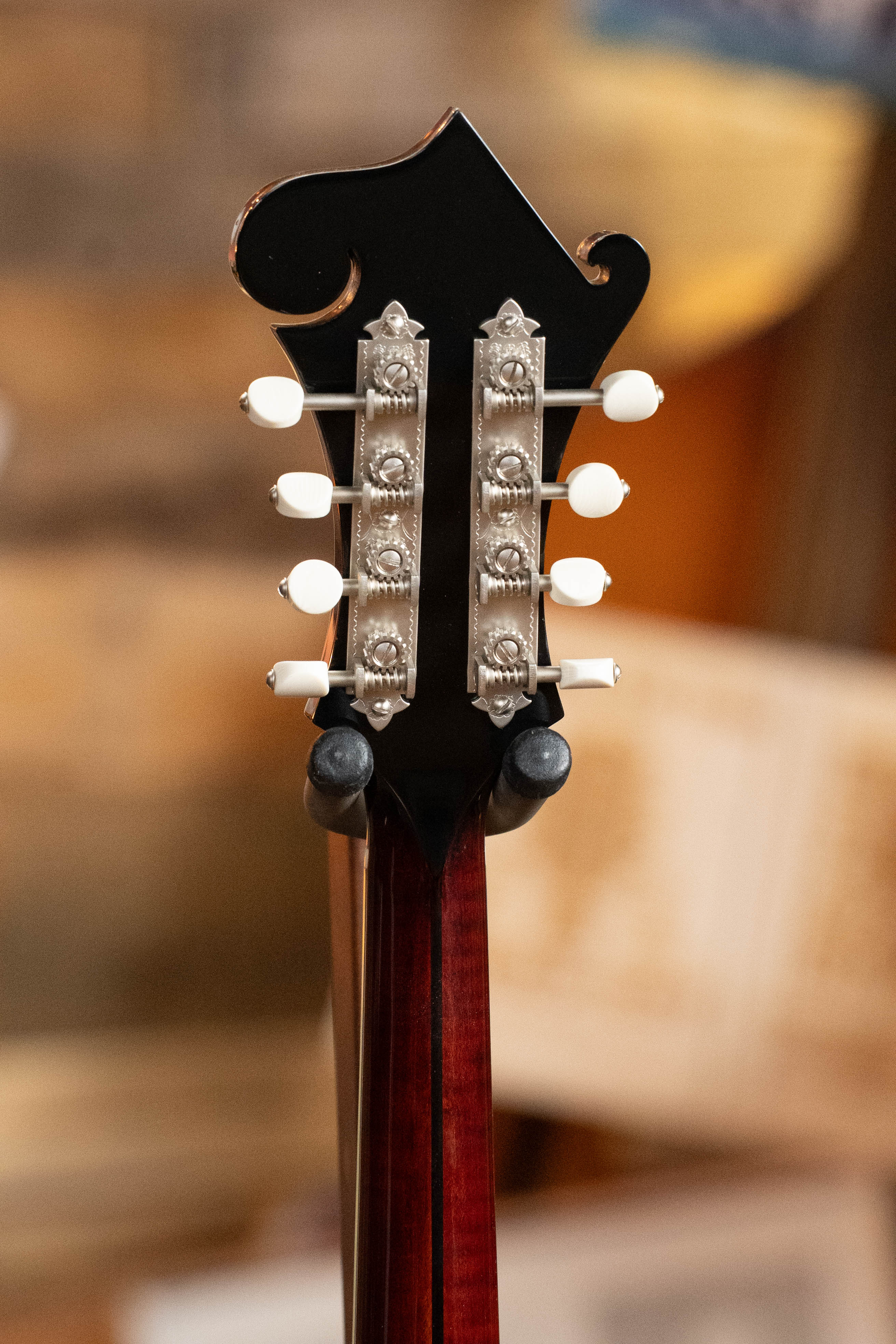 Bourgeois M5-F-CR Aged-Tone Adirondack/Maple Cordovan Red F-Style Mandolin #2001