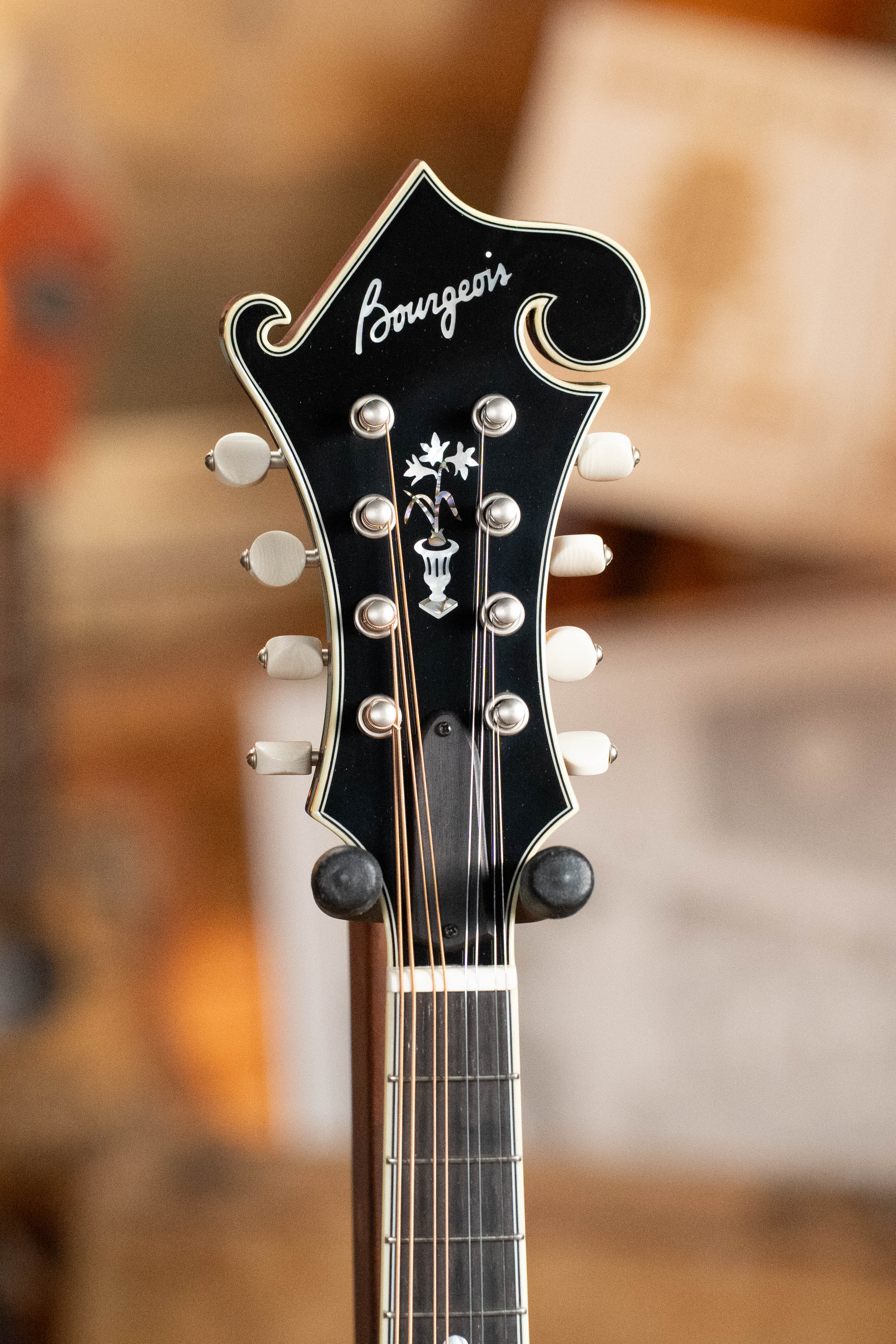 Bourgeois M5-F-CR Aged-Tone Adirondack/Maple Cordovan Red F-Style Mandolin #2001