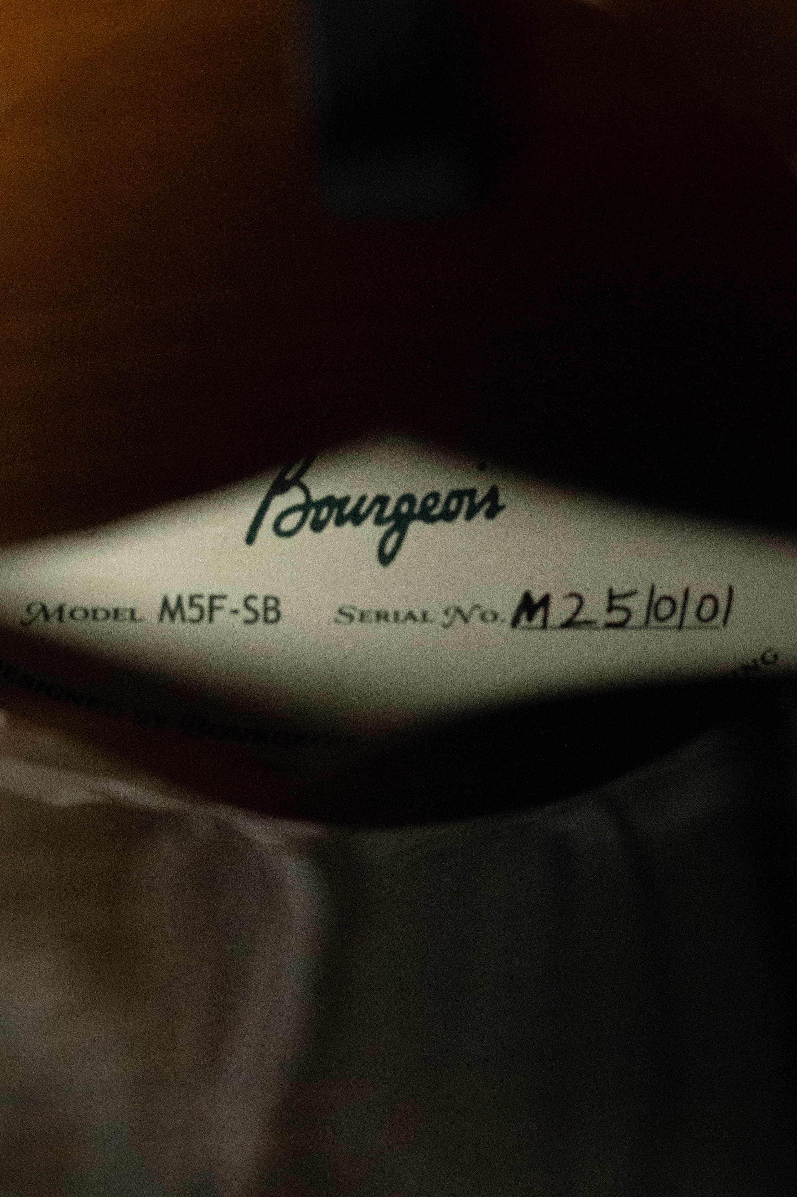 Bourgeois M5-F-SB Aged-Tone Adirondack/Maple Sunburst F-Style Mandolin #0101