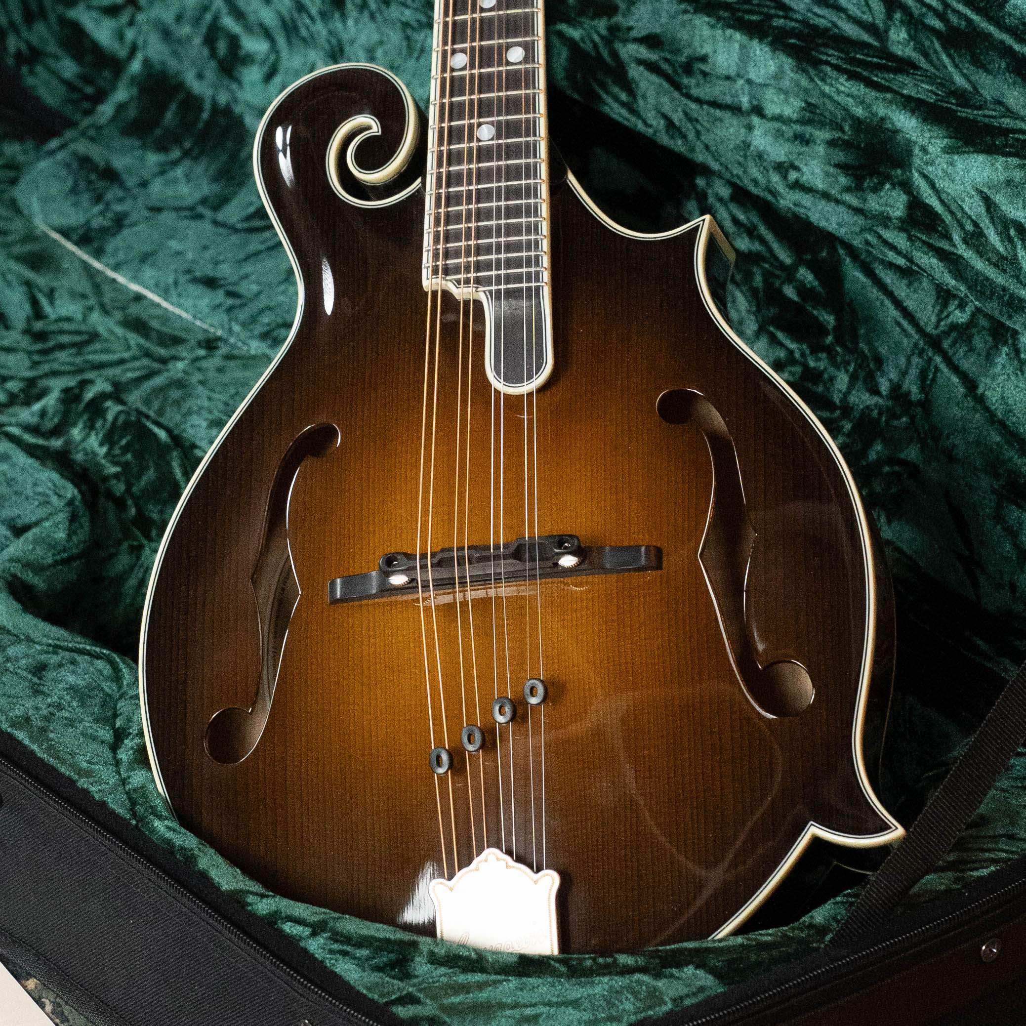 Bourgeois M5-F-SB Aged-Tone Adirondack/Maple Sunburst F-Style Mandolin #9110