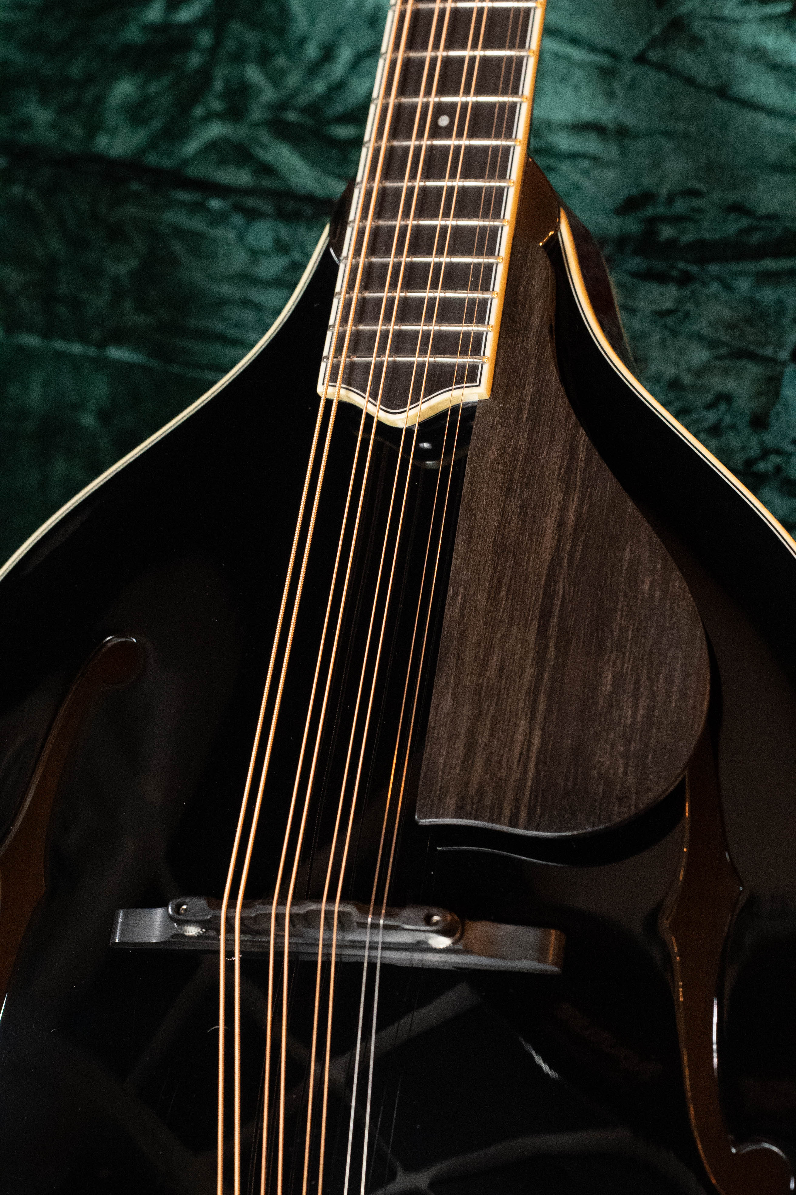 Bourgeois M5-O-BT Aged Tone Adirondack/European Curly Maple Black Octave Mandolin #2114