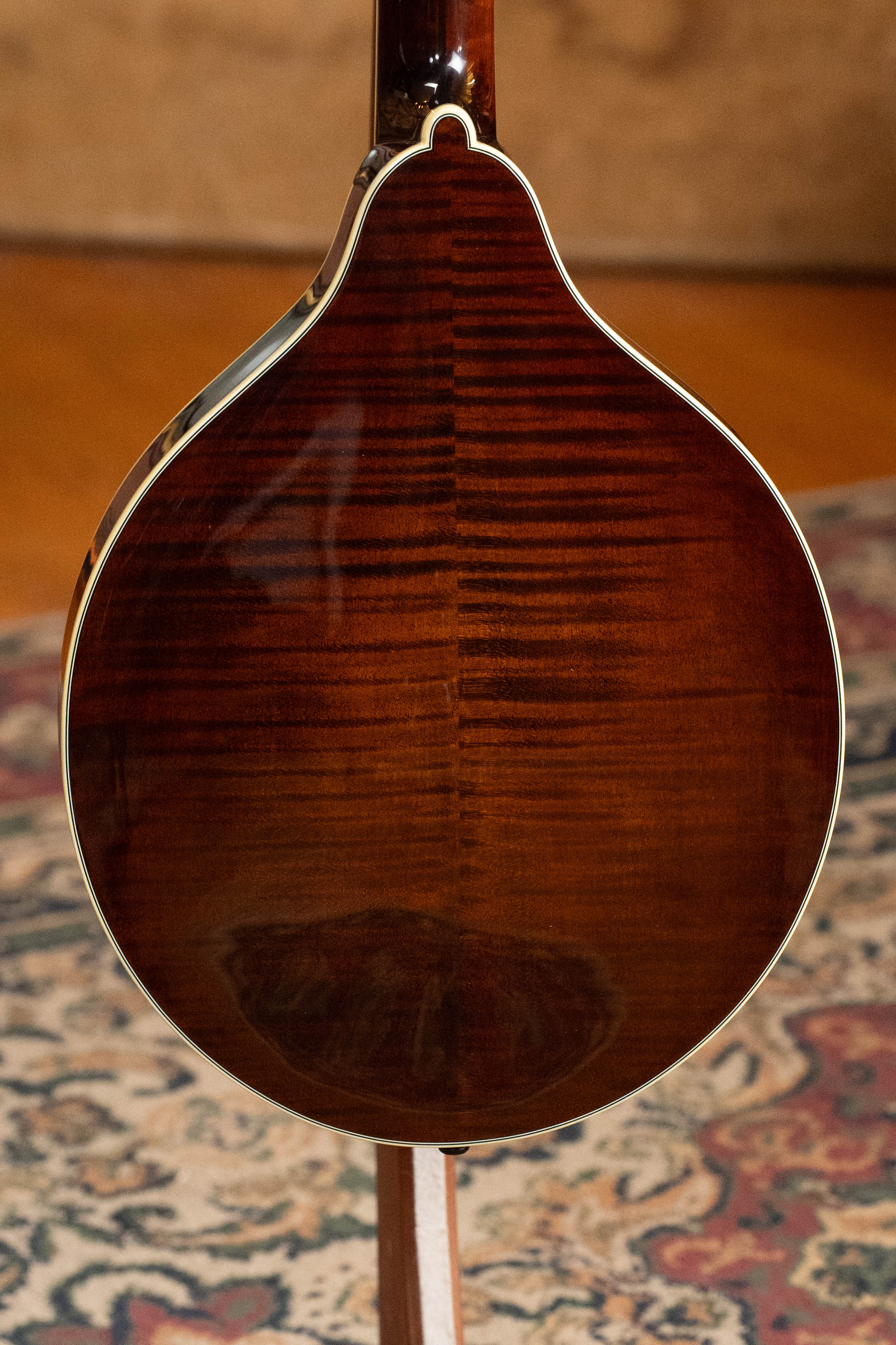 Bourgeois M5-O-BT Aged Tone Adirondack/European Curly Maple Black Octave Mandolin #9048