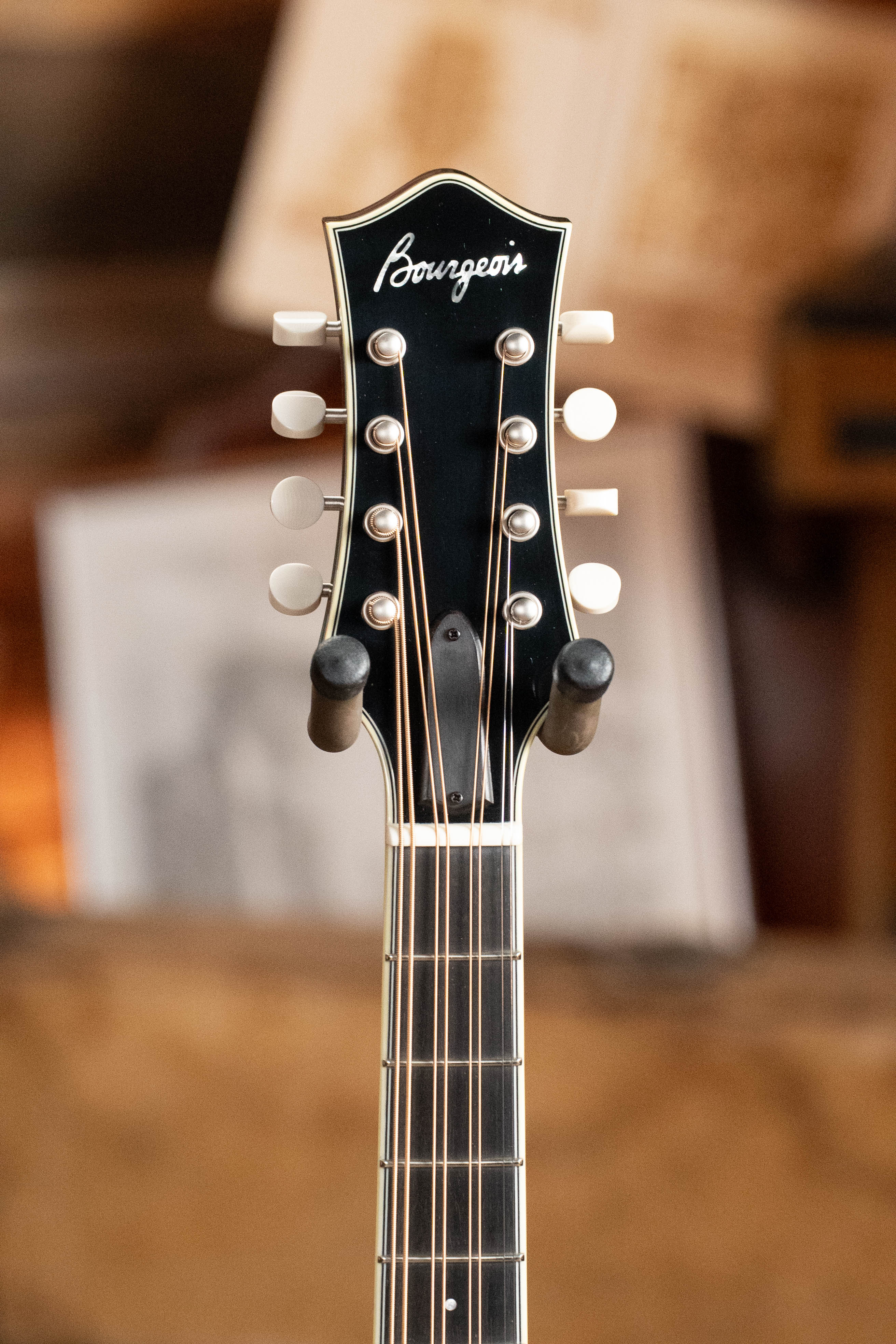 Bourgeois M5-O-BT Aged Tone Adirondack/European Curly Maple Black Octave Mandolin #9048