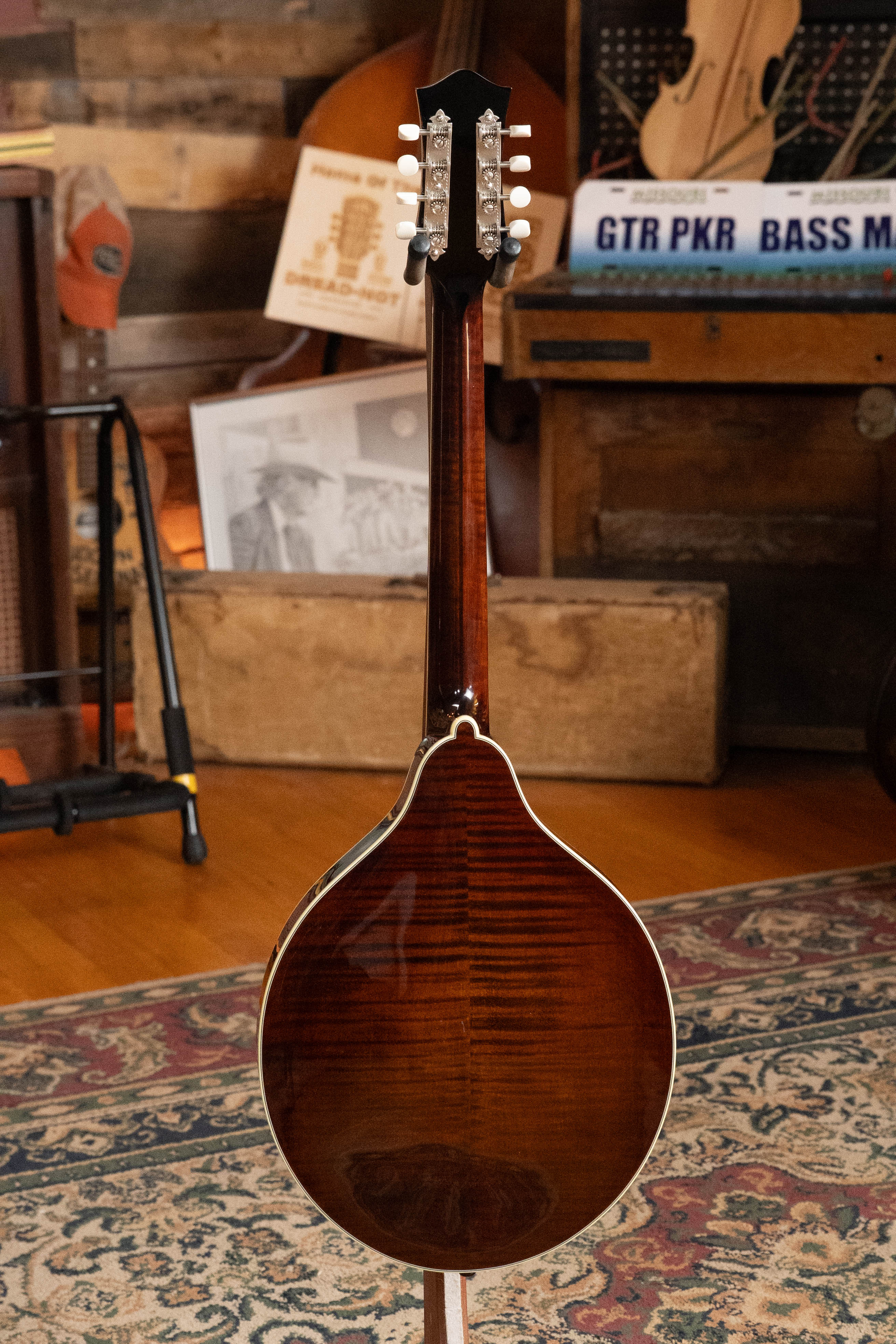 Bourgeois M5-O-BT Aged Tone Adirondack/European Curly Maple Black Octave Mandolin #9048