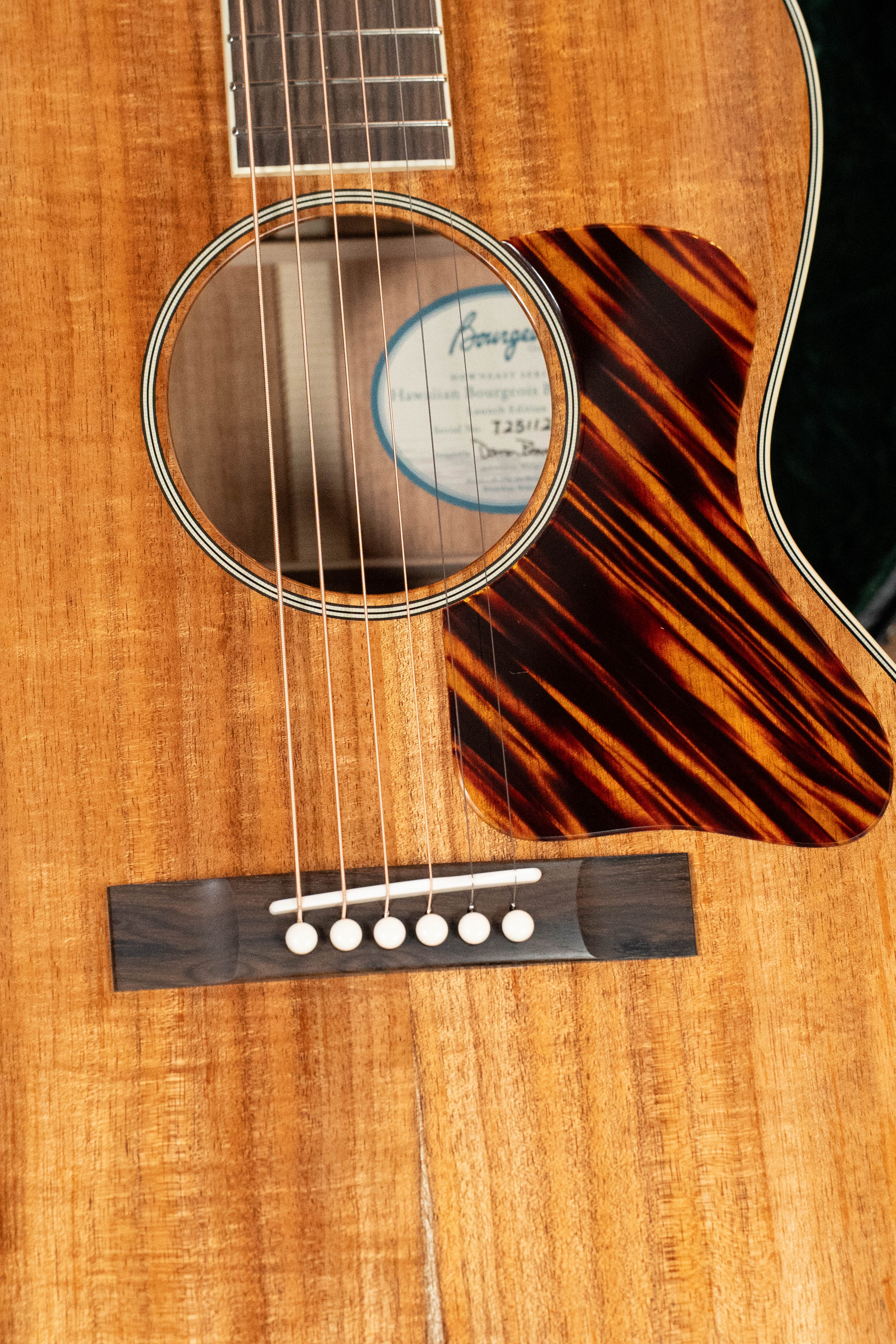 Bourgeois NAMM Launch Downeast Hawaiian Blues Series All Koa LDB Acoustic Guitar #1212