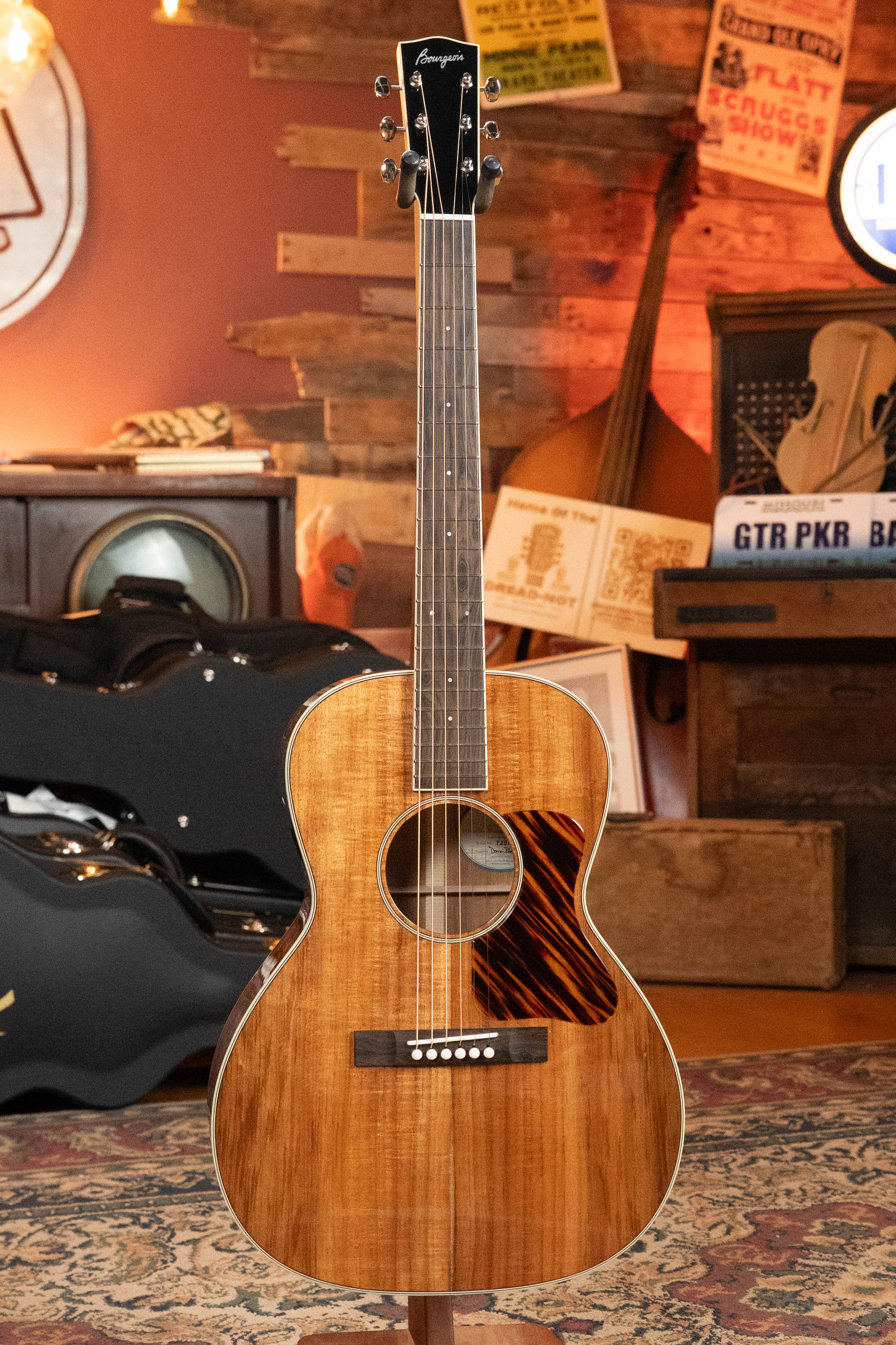 Bourgeois NAMM Launch Downeast Hawaiian Blues Series All Koa LDB Acoustic Guitar #1212