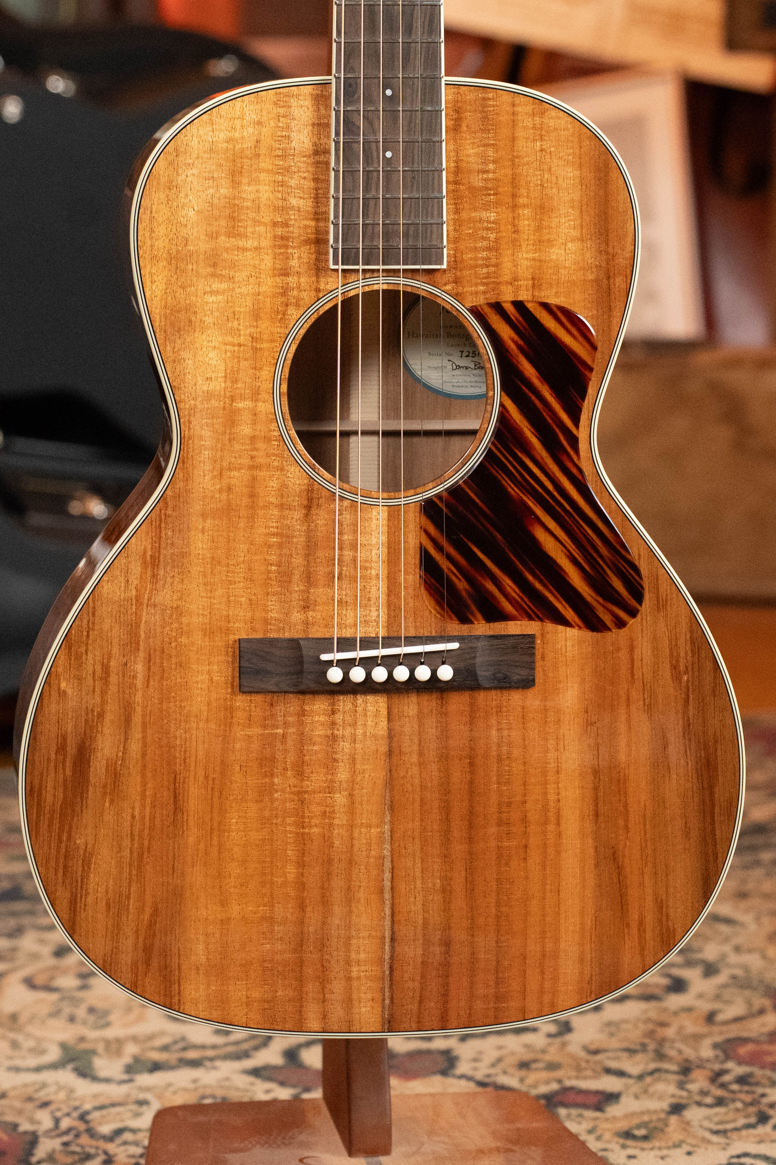 Bourgeois NAMM Launch Downeast Hawaiian Blues Series All Koa LDB Acoustic Guitar #1212