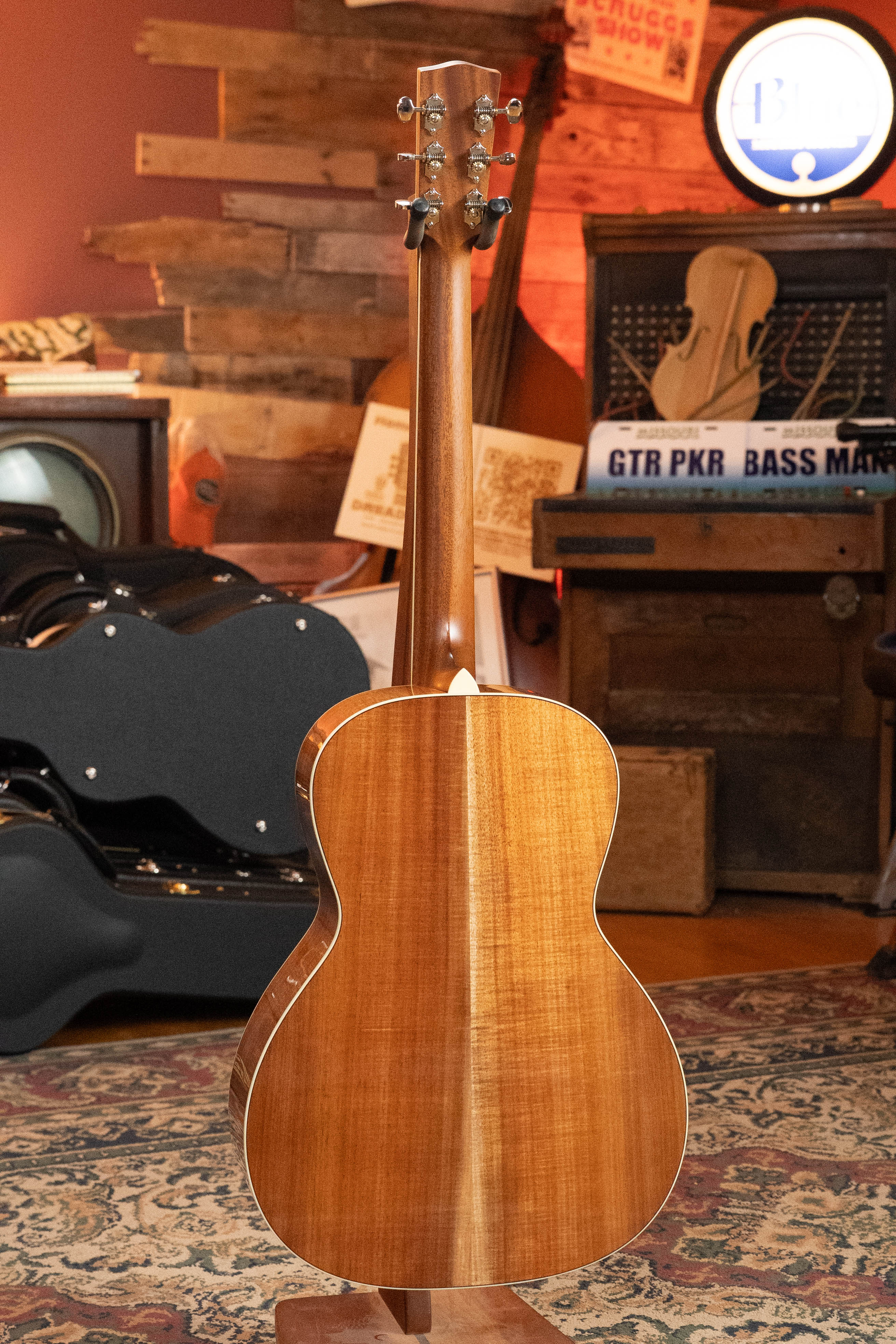 Bourgeois NAMM Launch Downeast Hawaiian Blues Series All Koa LDB Acoustic Guitar #1218