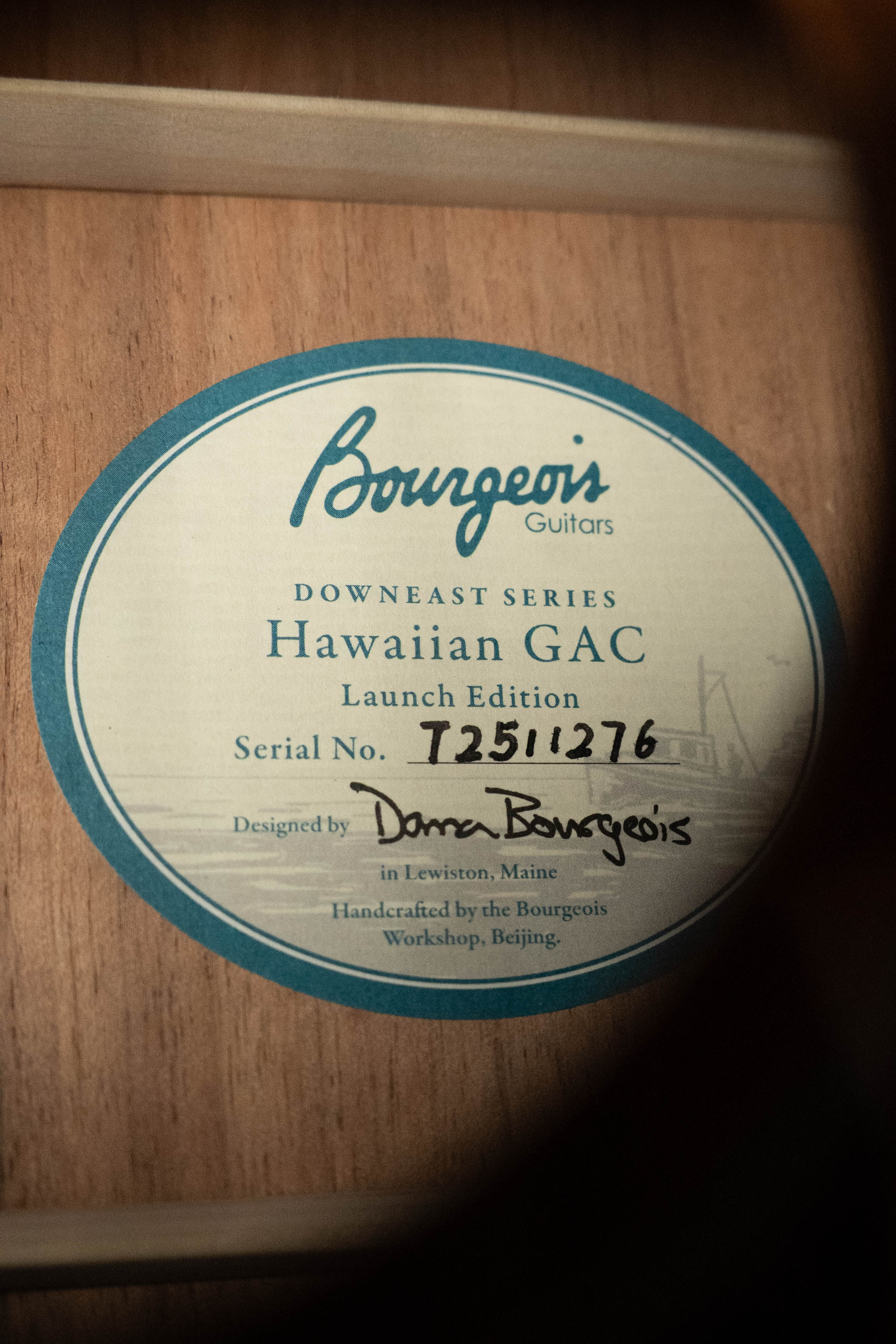 Bourgeois NAMM Launch Downeast Hawaiian Series All Koa Grand Auditorium Cutaway Acoustic Guitar #1276