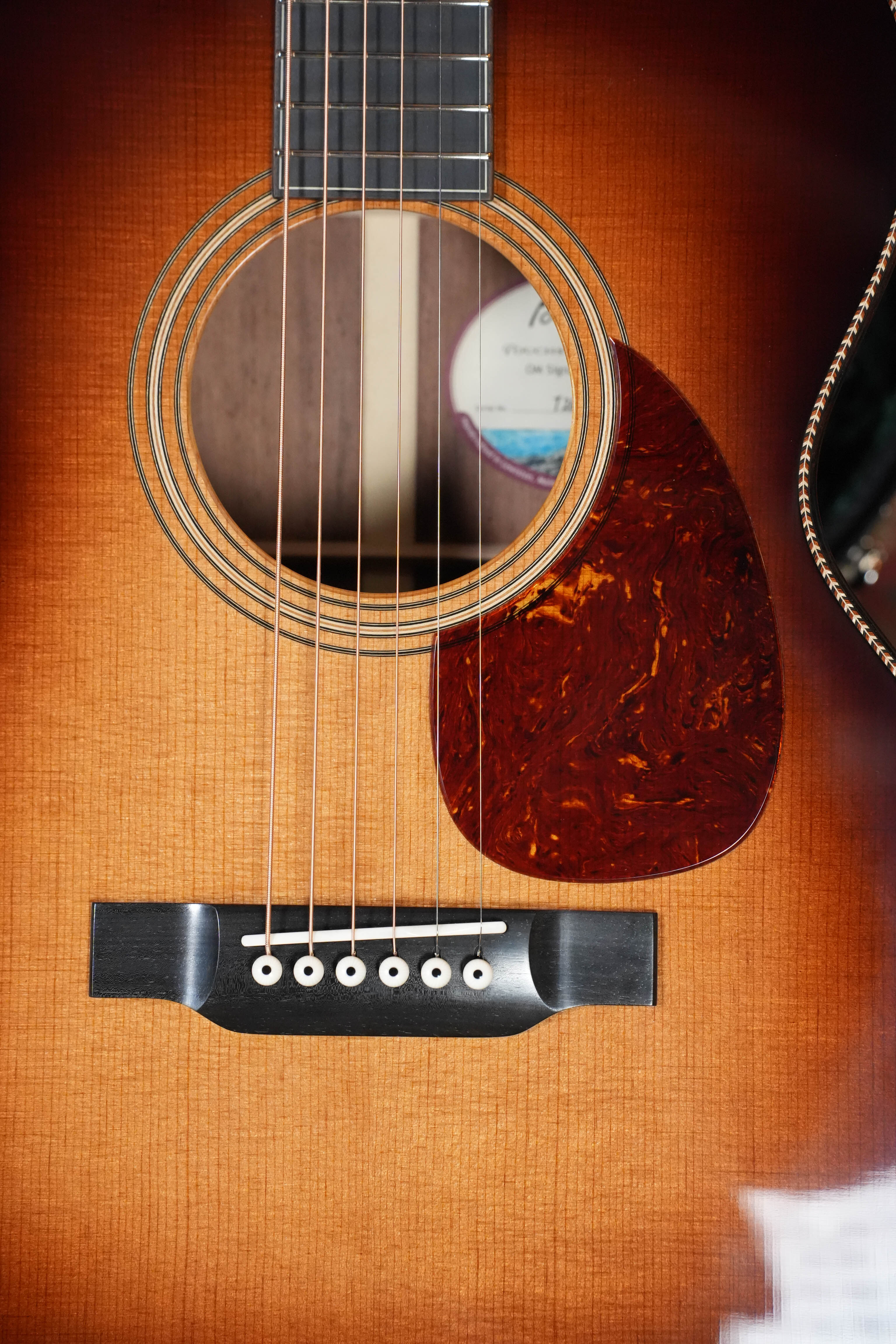 Bourgeois OMSIG-SB/TS Touchstone Signature Torrefied Alaskan Sitka/Madagascar Rosewood Sunburst Orchestra Model Acoustic Guitar #1298