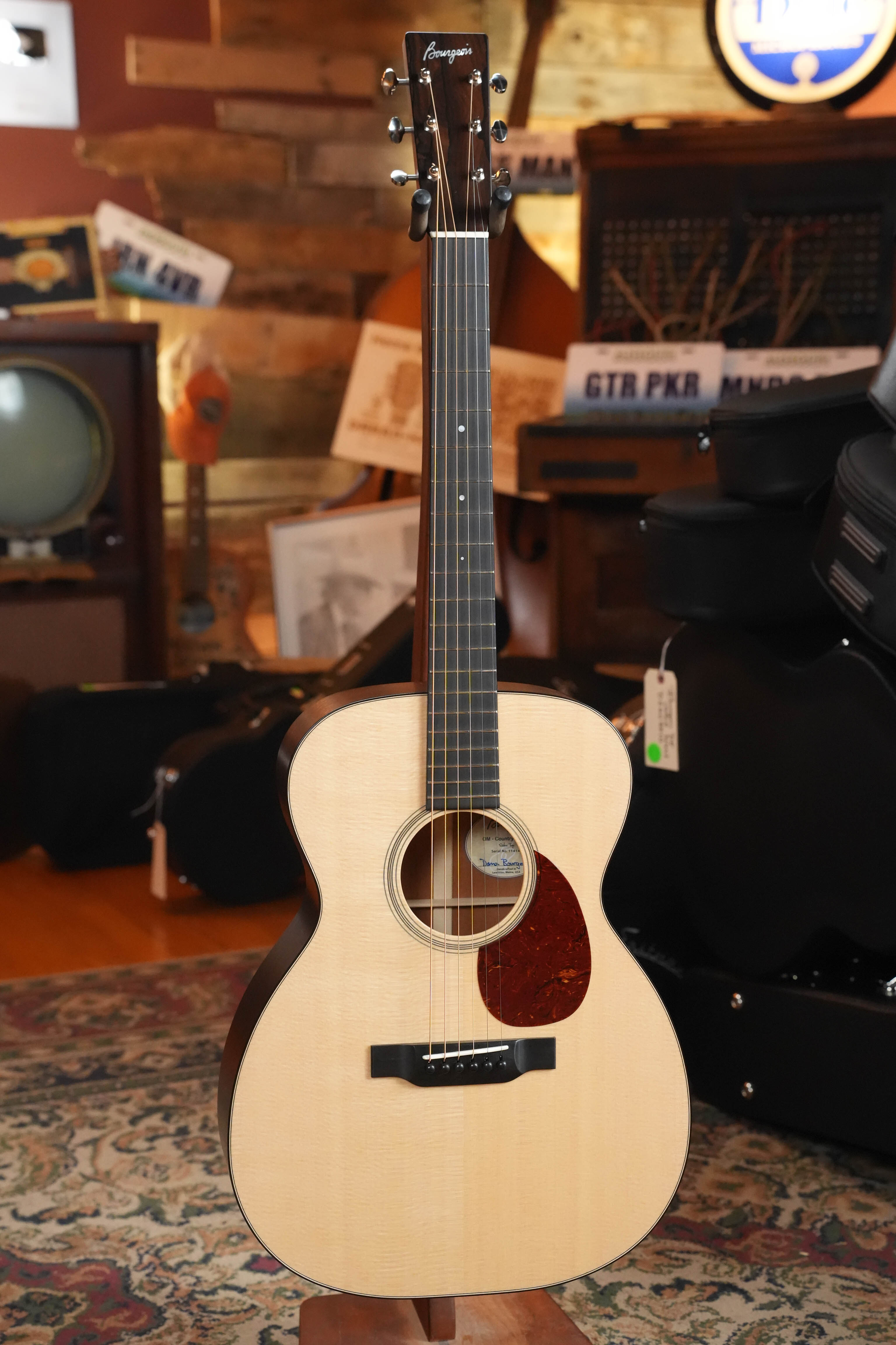 Bourgeois Professional Series Country Boy Satin Sitka/Mahogany Satin OM Acoustic Guitar #1414