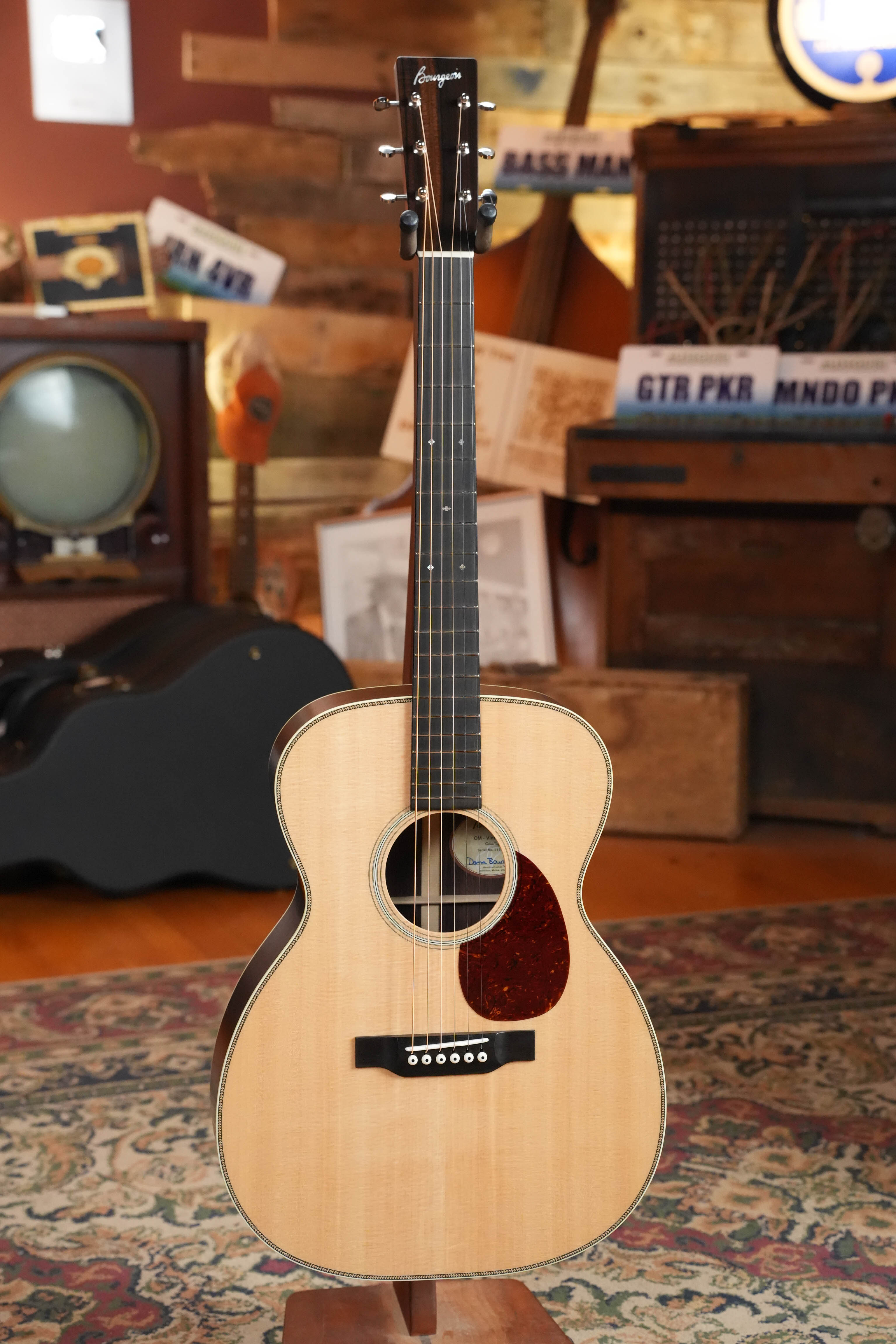 Bourgeois Professional Series Sitka/Rosewood Satin OM Vintage Acoustic Guitar #1307