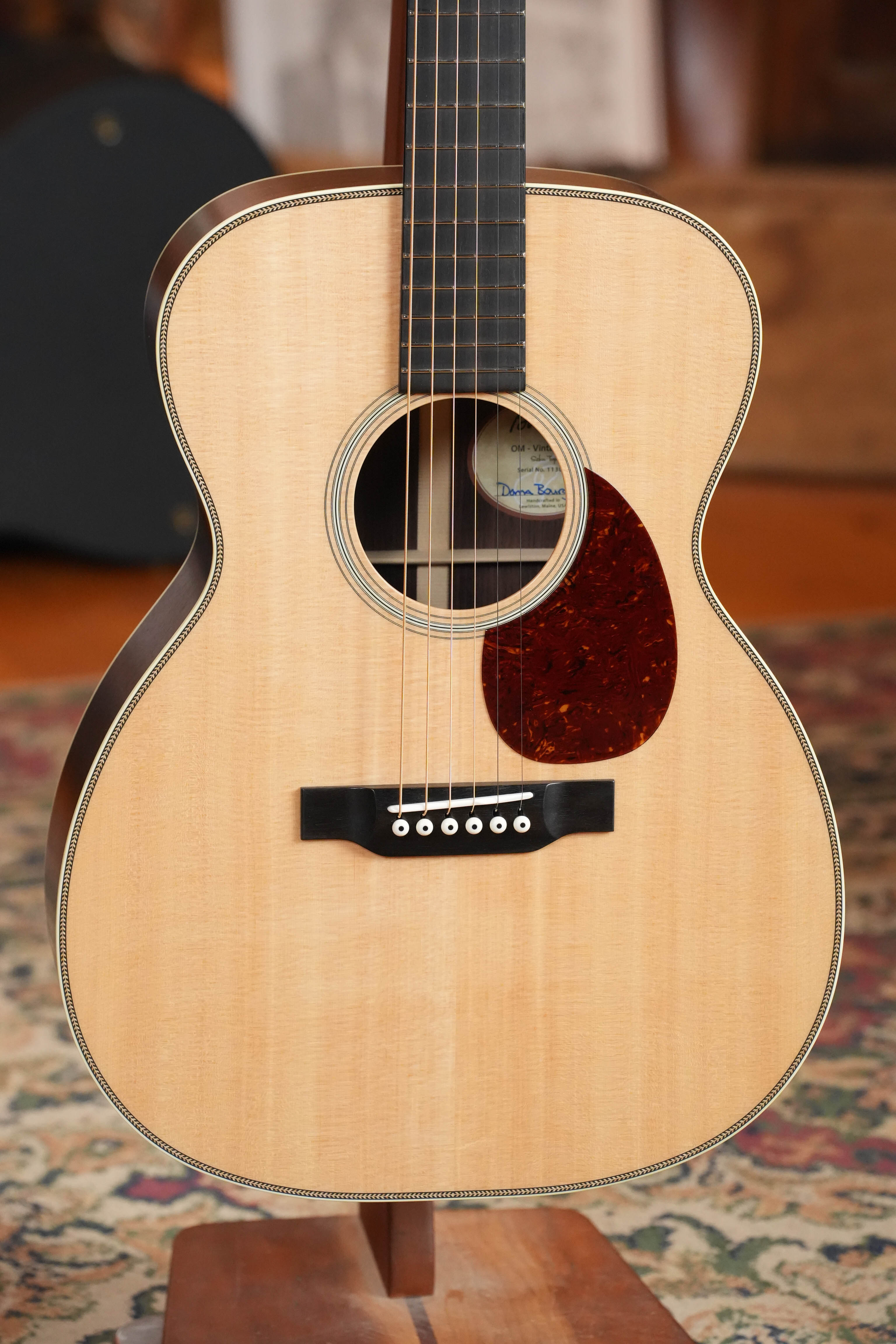 Bourgeois Professional Series Sitka/Rosewood Satin OM Vintage Acoustic Guitar #1307
