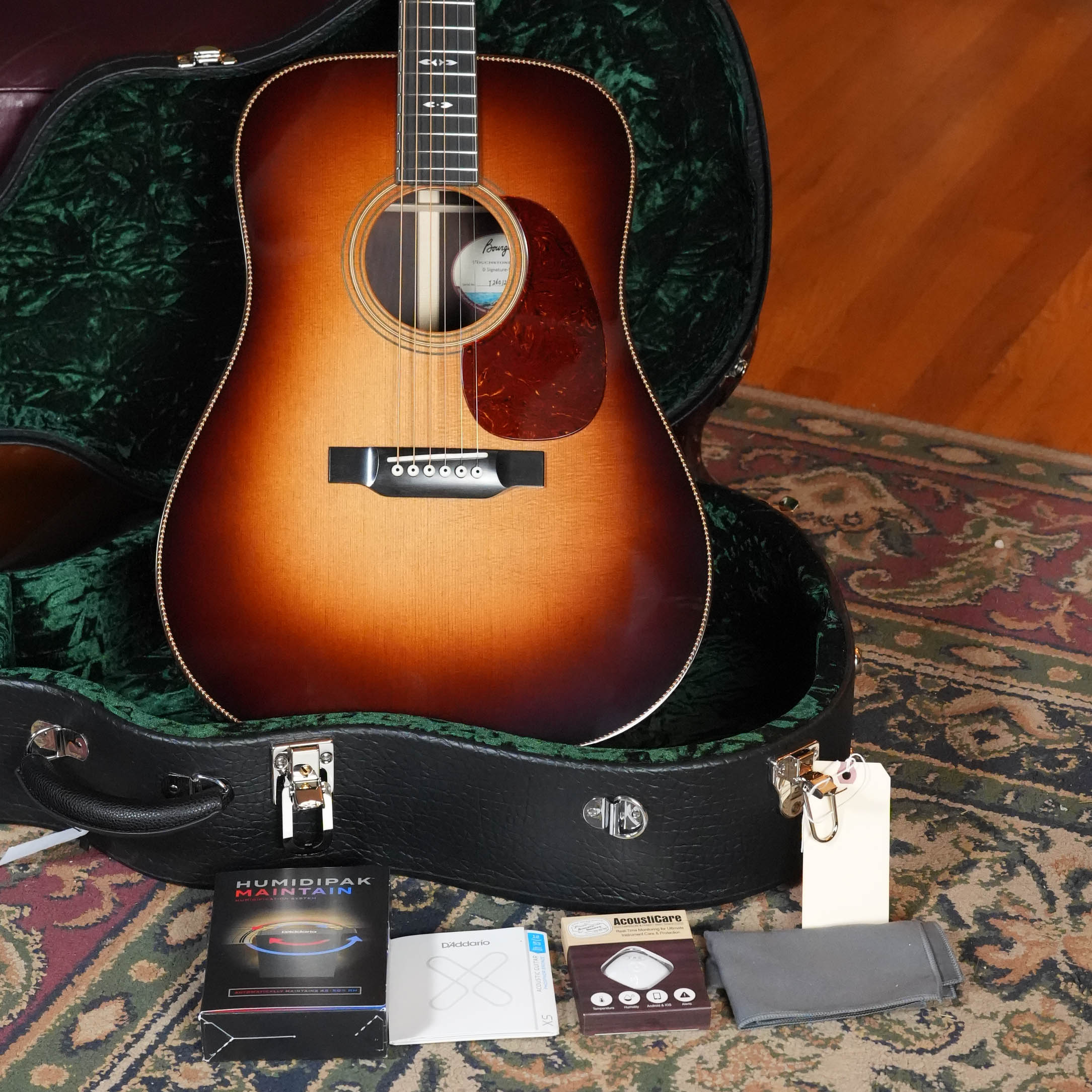 Bourgeois Signature Touchstone Series Spruce/Rosewood Sunburst Dreadnought Acoustic Guitar #1295