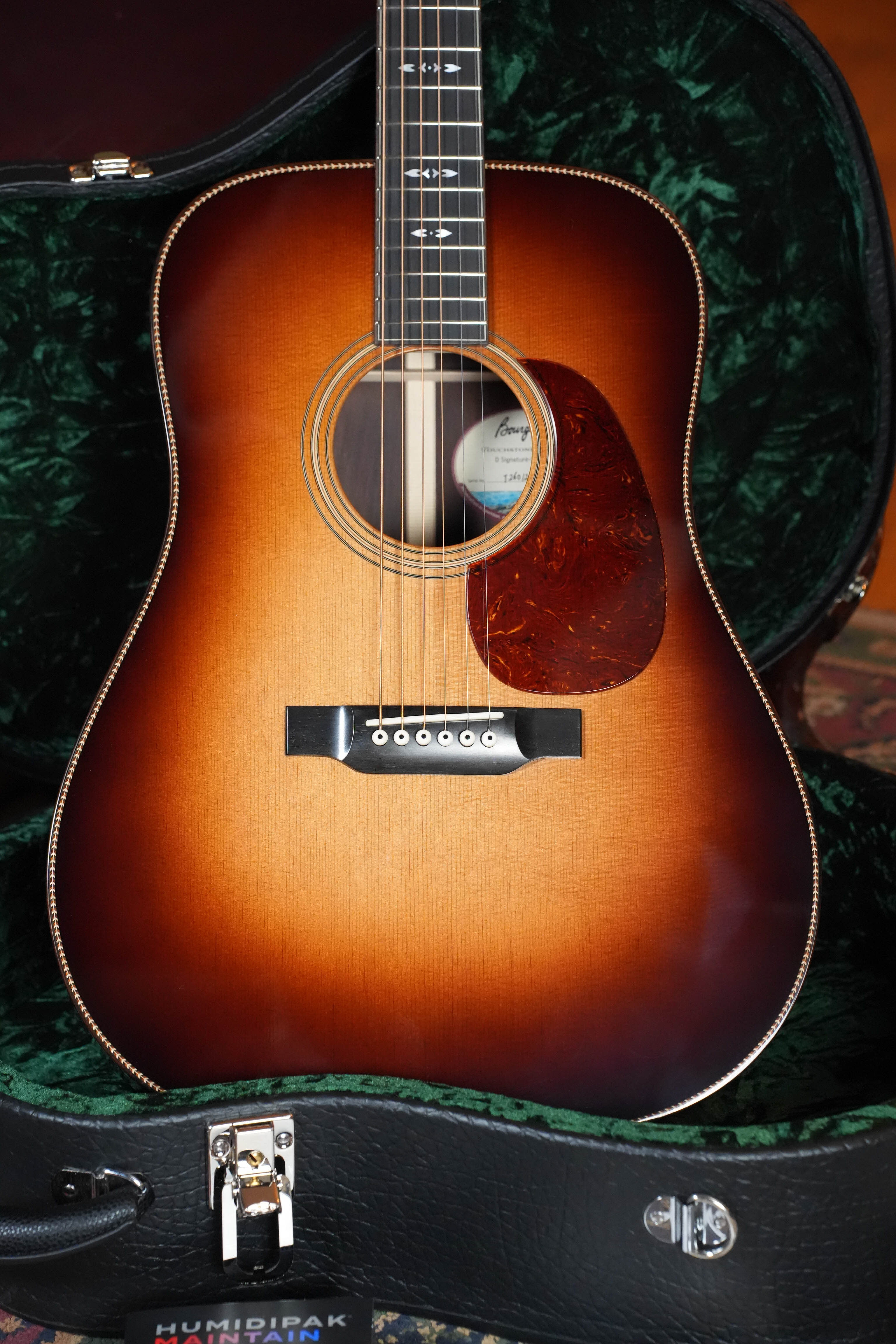Bourgeois Signature Touchstone Series Spruce/Rosewood Sunburst Dreadnought Acoustic Guitar #1295