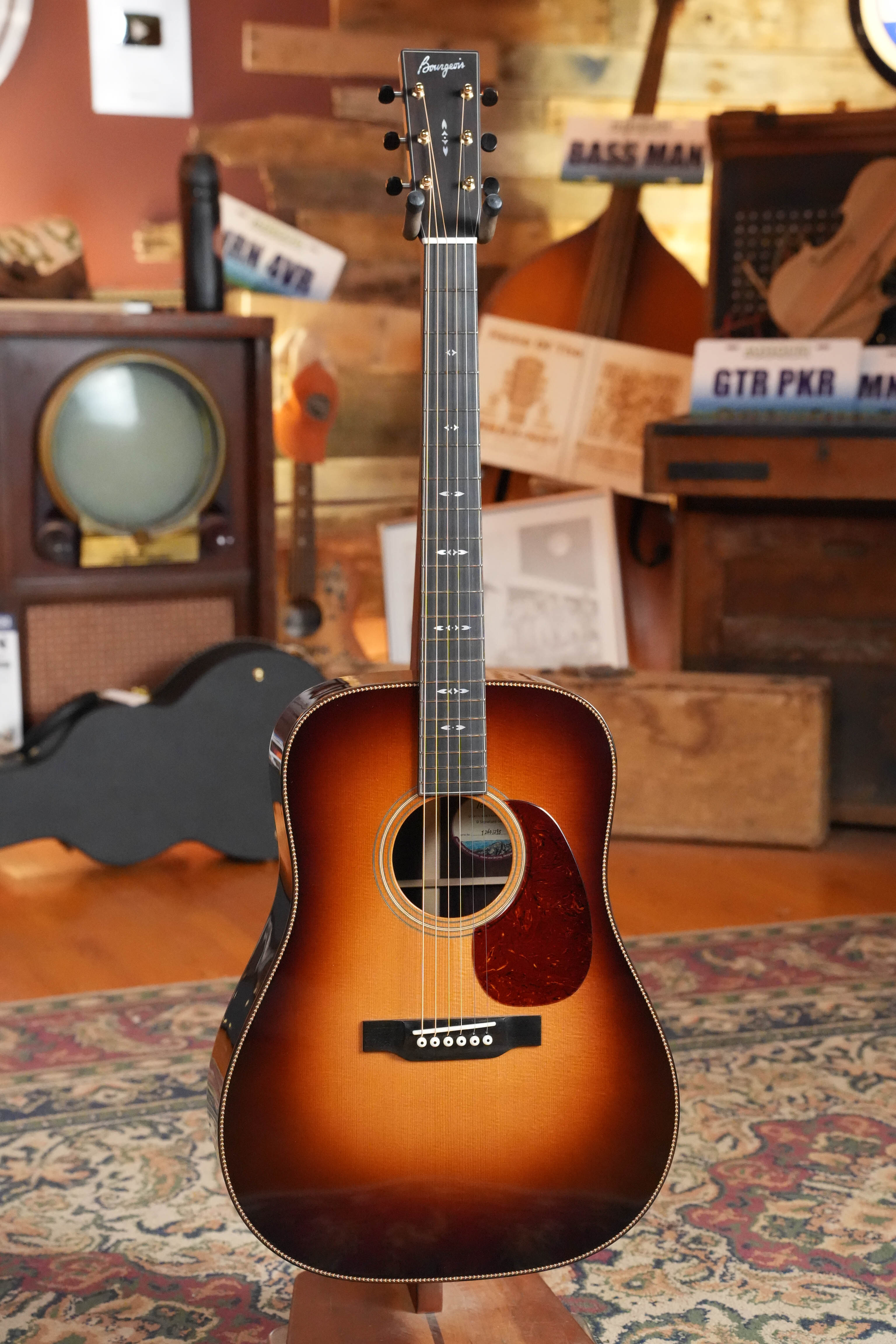 Bourgeois Signature Touchstone Series Spruce/Rosewood Sunburst Dreadnought Acoustic Guitar #1295