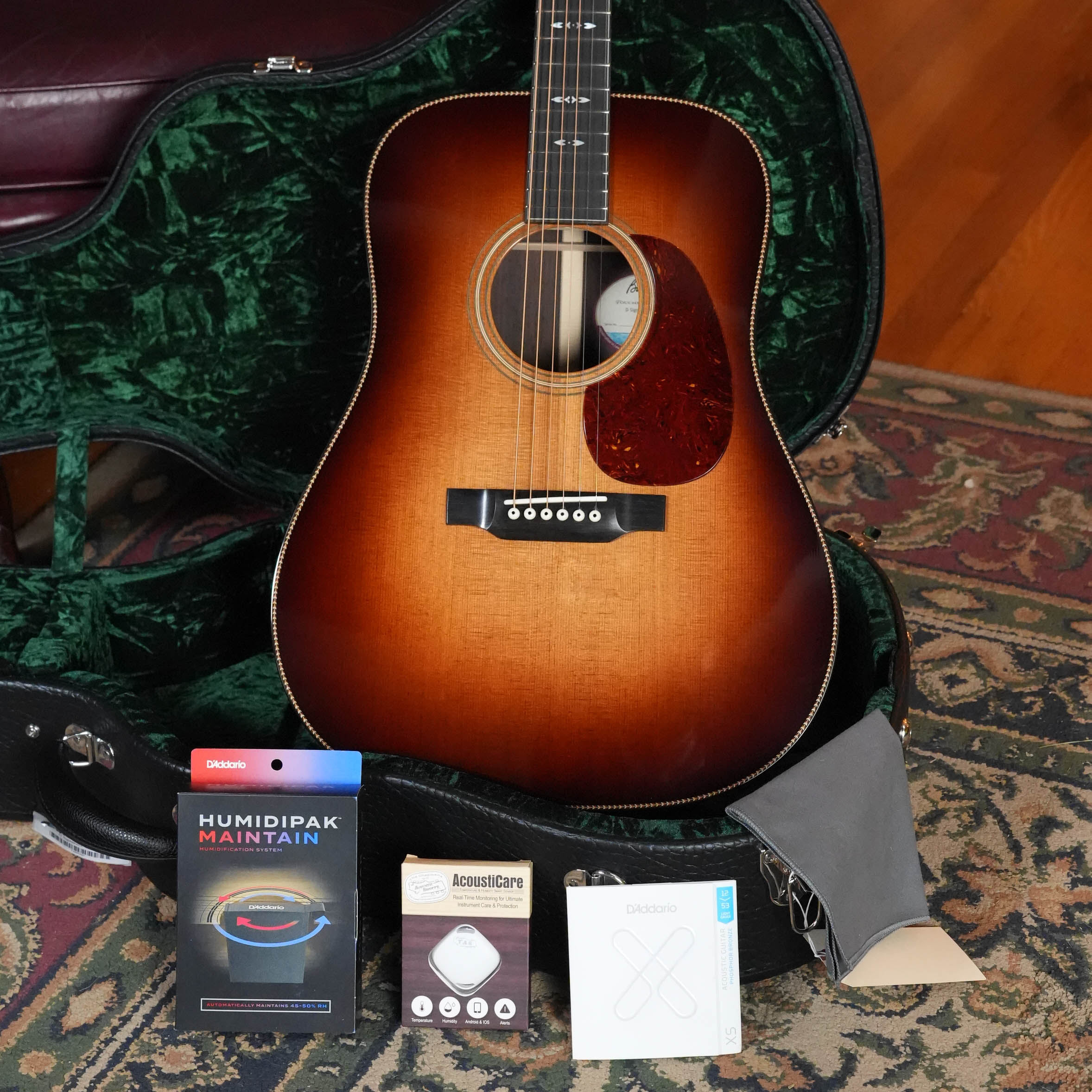 Bourgeois Signature Touchstone Series Spruce/Rosewood Sunburst Dreadnought Acoustic Guitar #1297