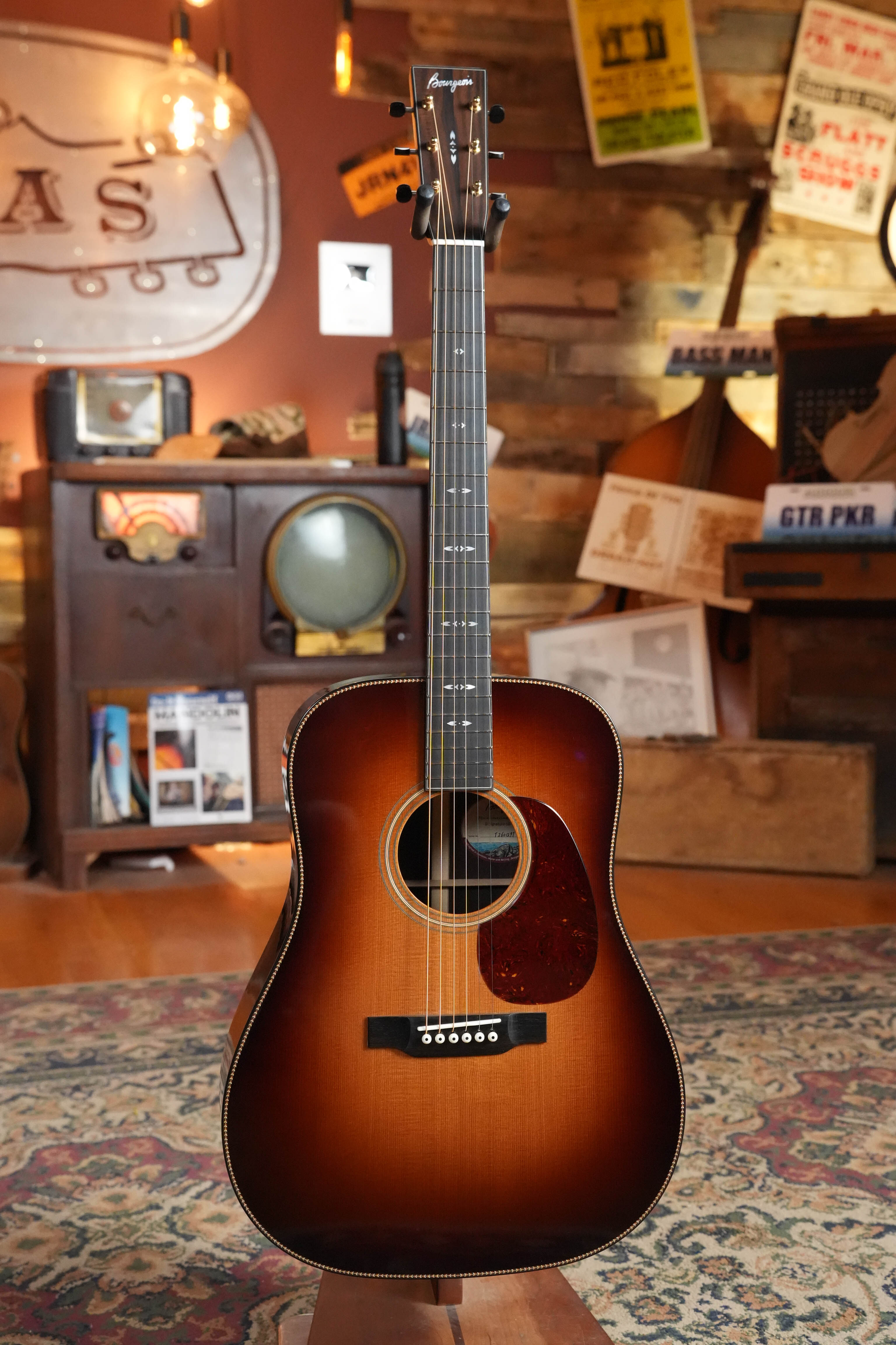 Bourgeois Signature Touchstone Series Spruce/Rosewood Sunburst Dreadnought Acoustic Guitar #1297