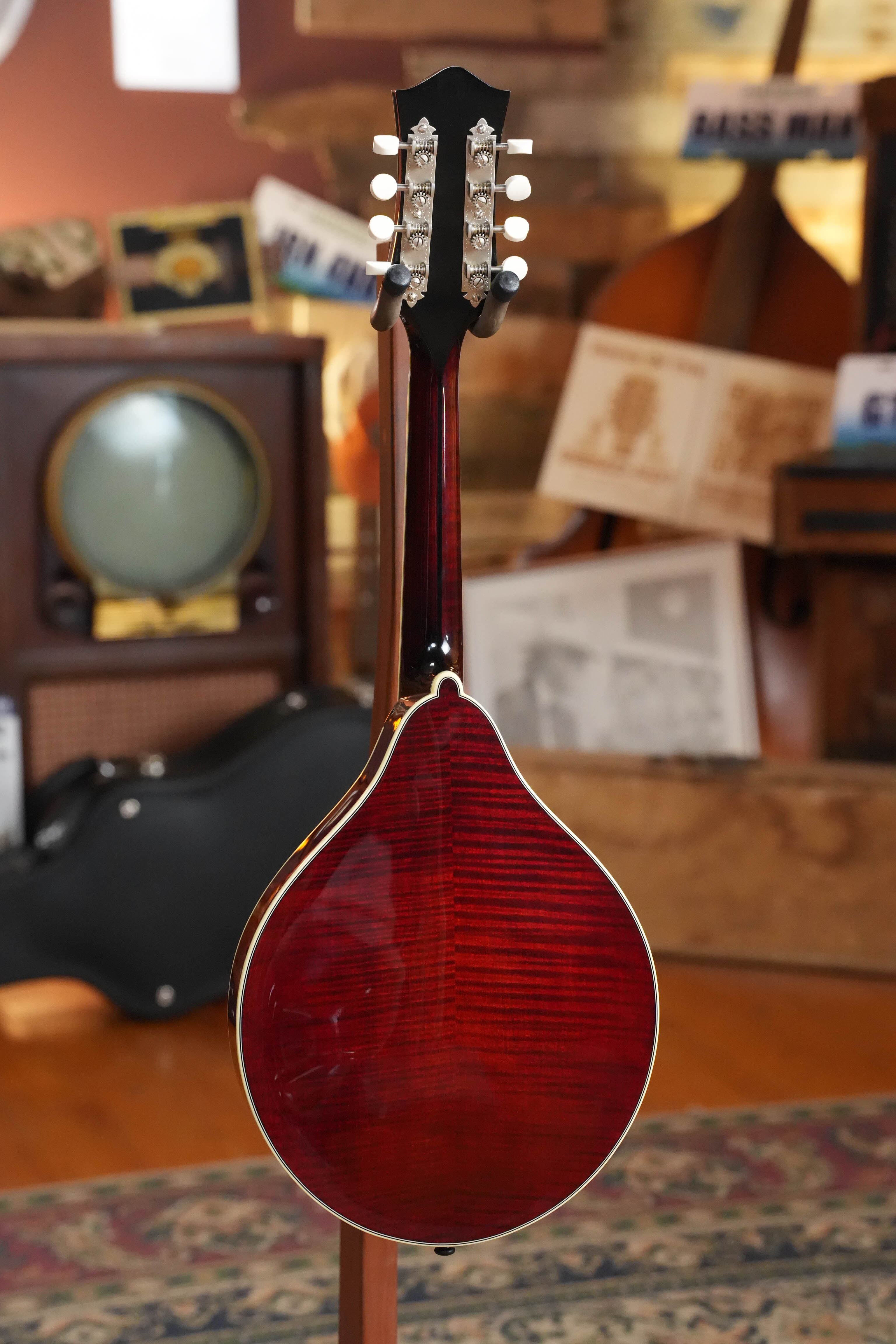 Bourgeois TAS Exclusive M5-A-CR Aged-Tone Adirondack/Maple Cordovan Red A-Style Mandolin #2119