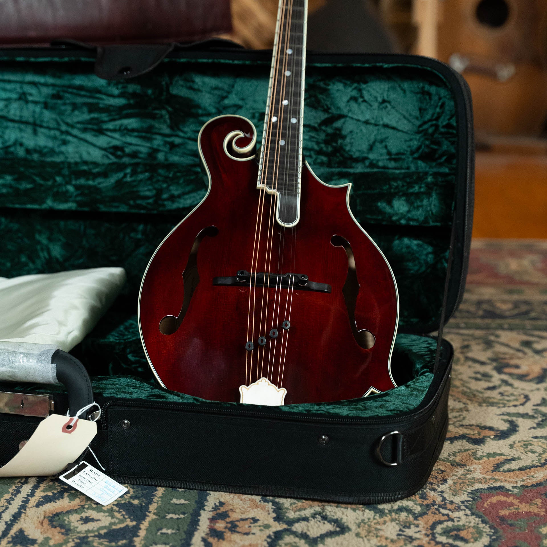 Bourgeois TAS Exclusive M5-F-CR Aged-Tone Adirondack/Maple Cordovan Red F-Style Mandolin #2136