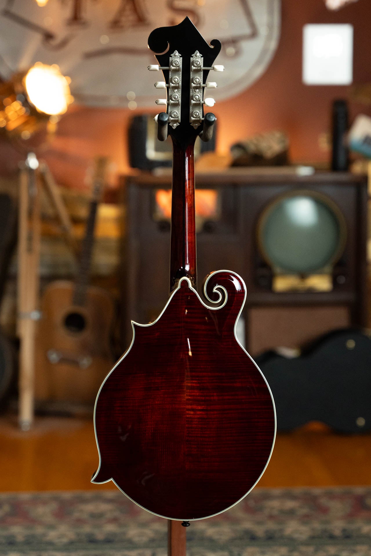 Bourgeois TAS Exclusive M5-F-CR Aged-Tone Adirondack/Maple Cordovan Red F-Style Mandolin #2140