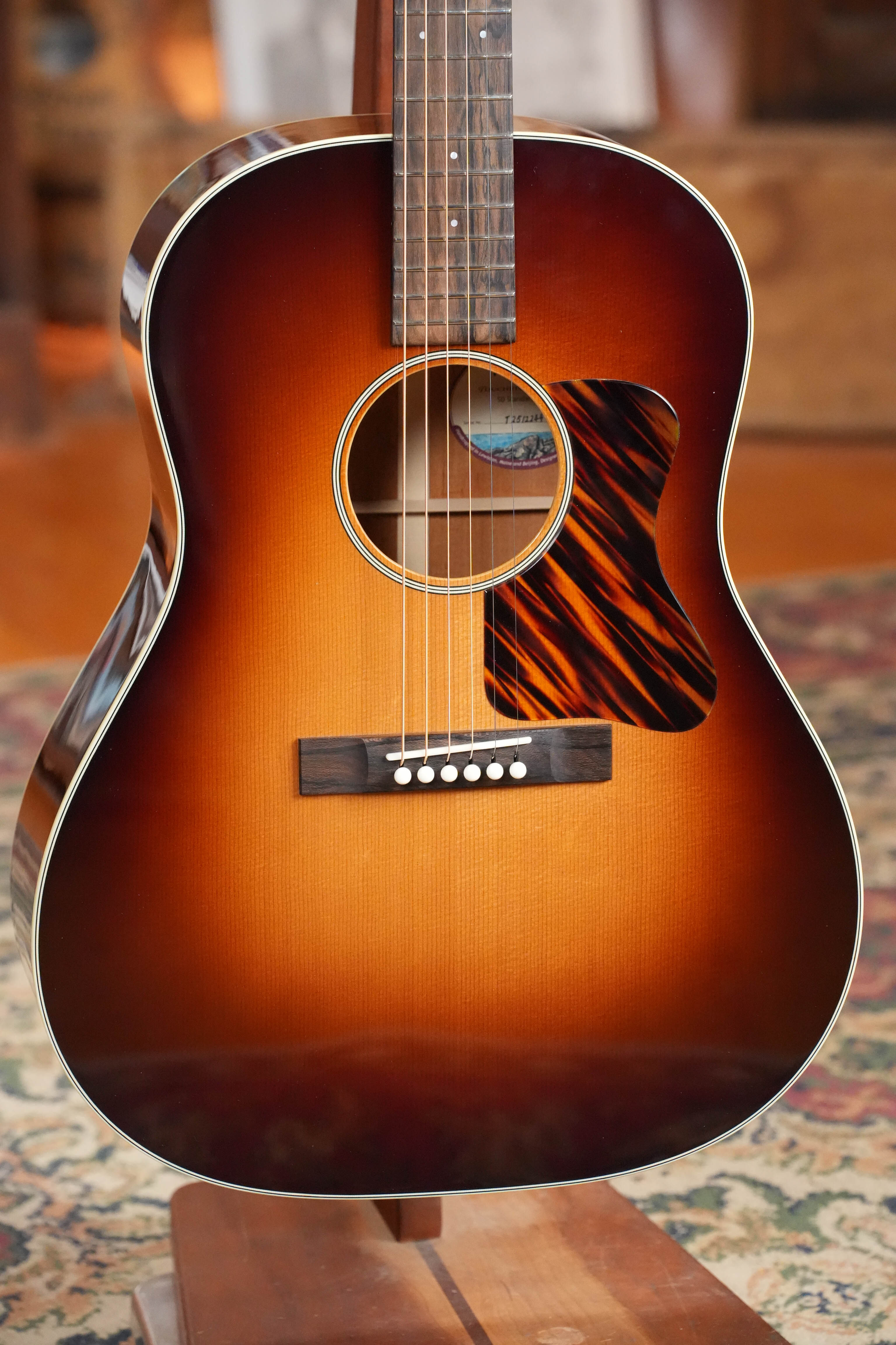 Bourgeois The Standard SDS/TS Touchstone Series Torrefied Sitka/Mahogany Slope Shoulder Sunburst Dreadnought Acoustic Guitar #2244