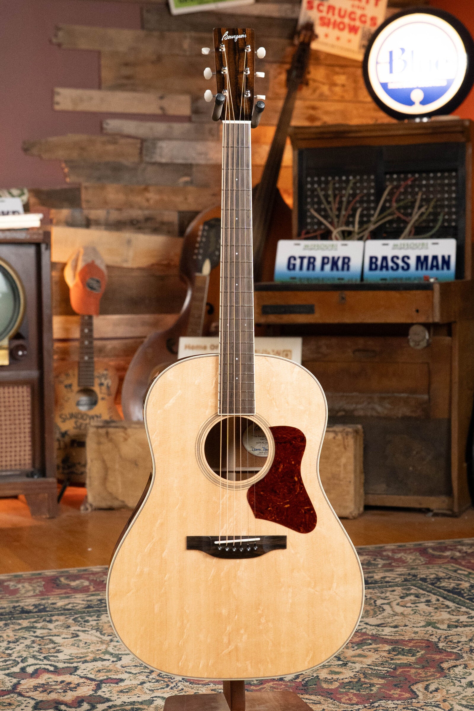 Bourgeois Banjo Killer LSBK-SD Bearclaw Figured Sitka/Beeswing Mahogany Slope Shoulder Dreadnought Acoustic Guitar #0891