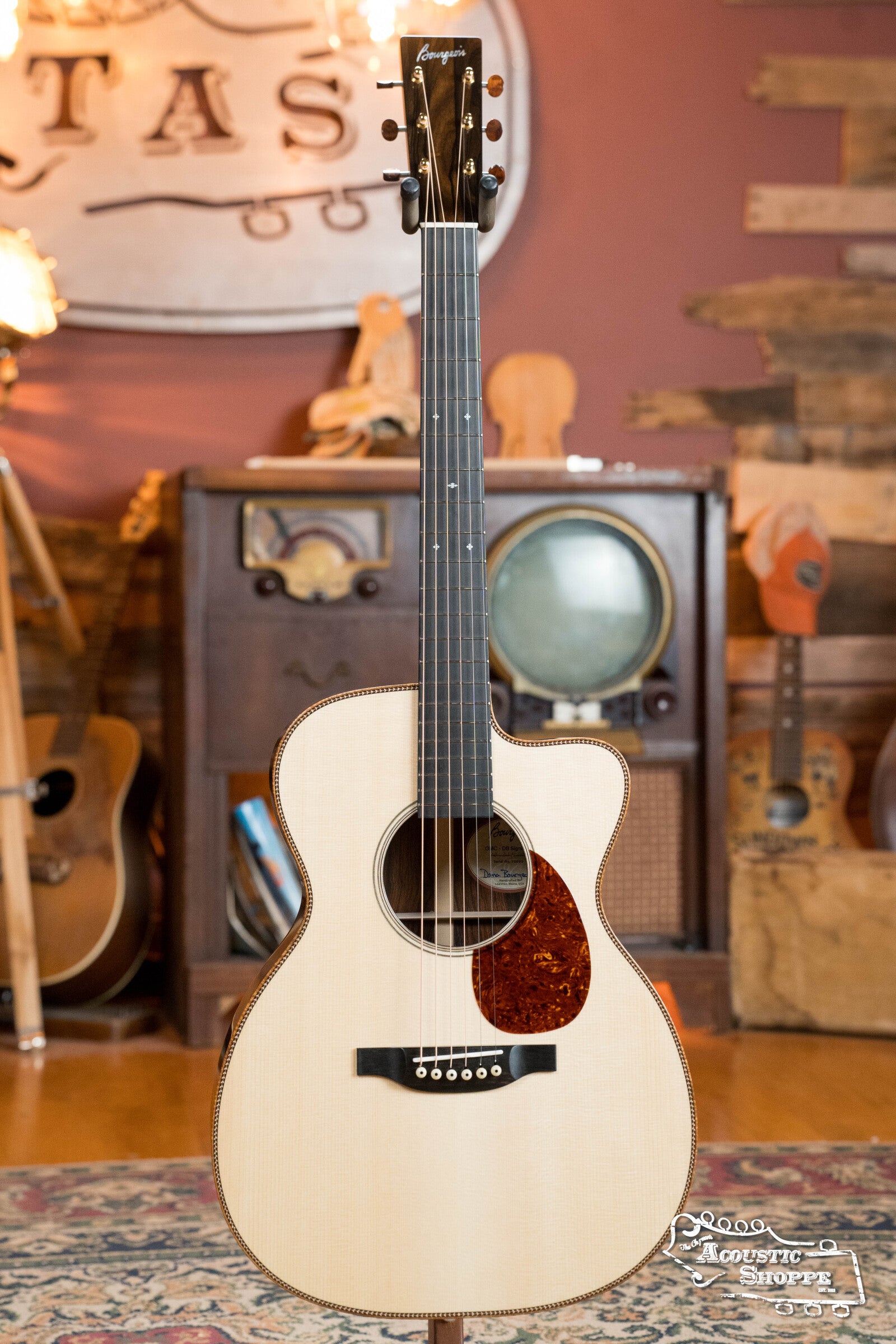 Bourgeois *Custom* Build LSDBS-OM Dana Bourgeois Signature Adirondack/Cocobolo Orchestra Model Cutaway Acoustic Guitar