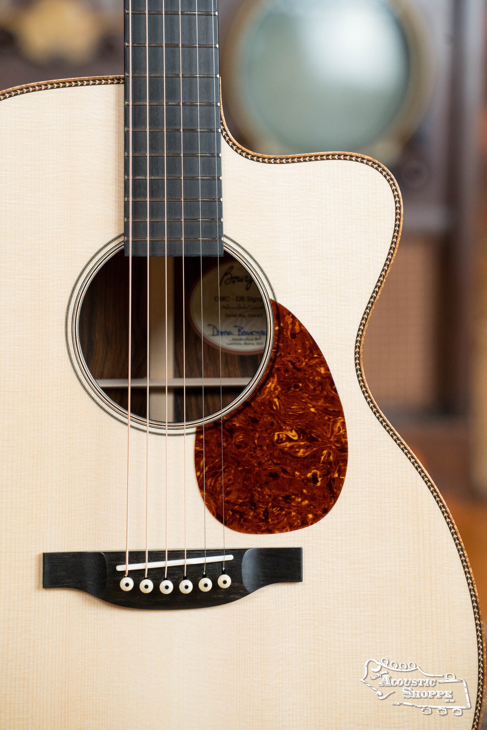Bourgeois *Custom* Build LSDBS-OM Dana Bourgeois Signature Adirondack/Cocobolo Orchestra Model Cutaway Acoustic Guitar