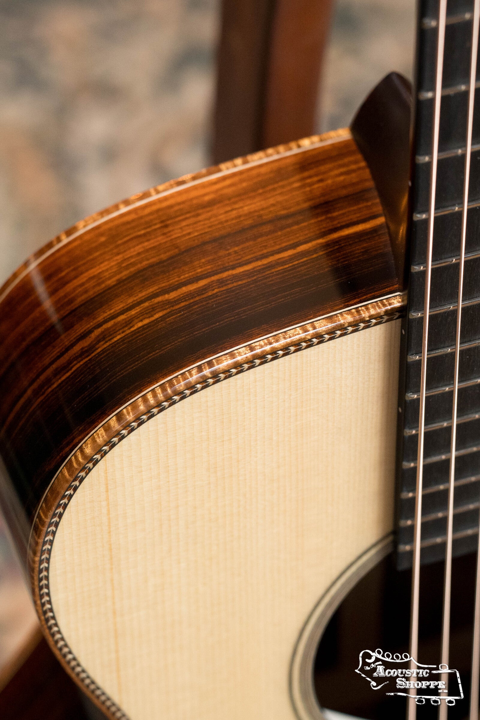 Bourgeois *Custom* Build LSDBS-OM Dana Bourgeois Signature Adirondack/Cocobolo Orchestra Model Cutaway Acoustic Guitar