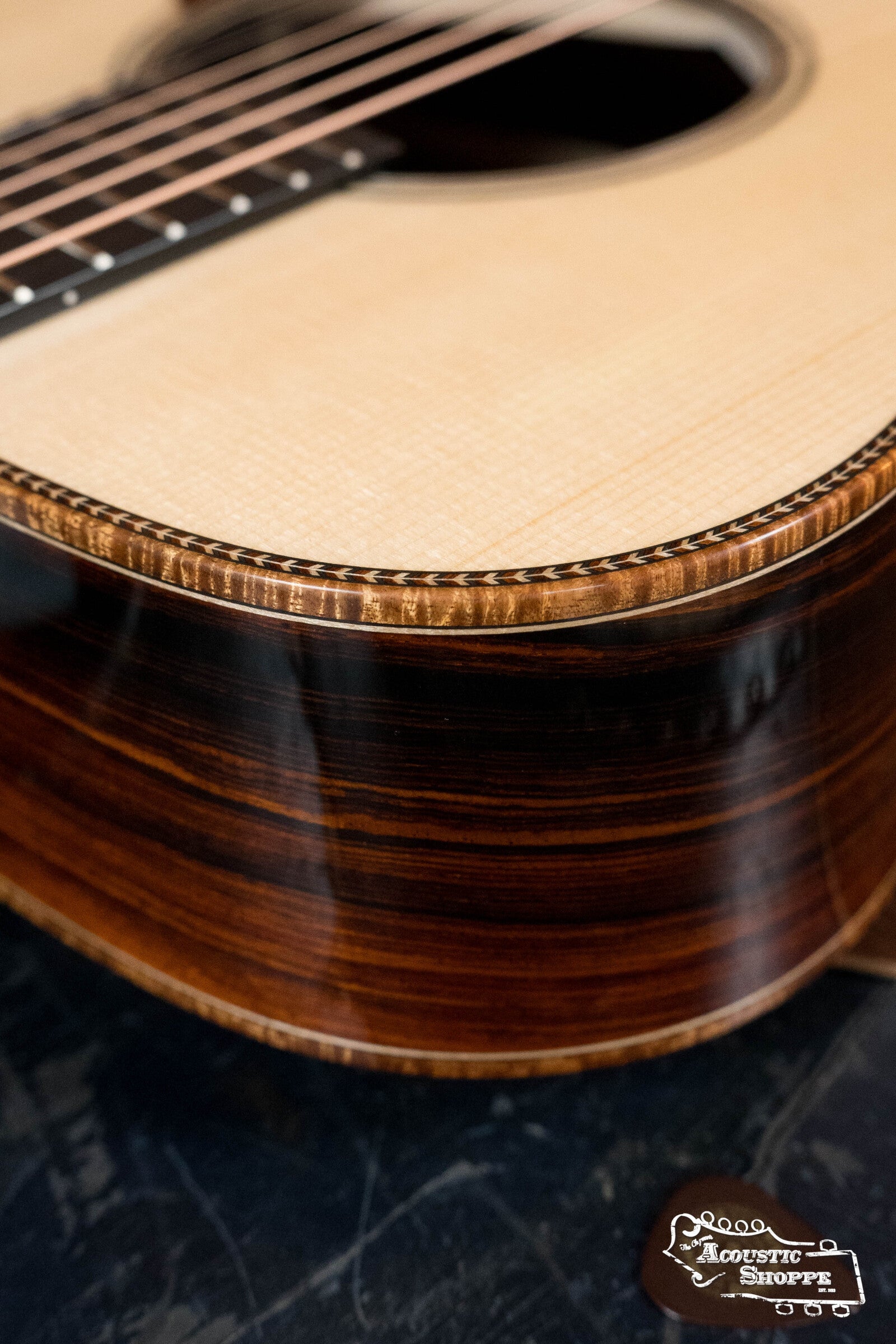 Bourgeois *Custom* Build LSDBS-OM Dana Bourgeois Signature Adirondack/Cocobolo Orchestra Model Cutaway Acoustic Guitar