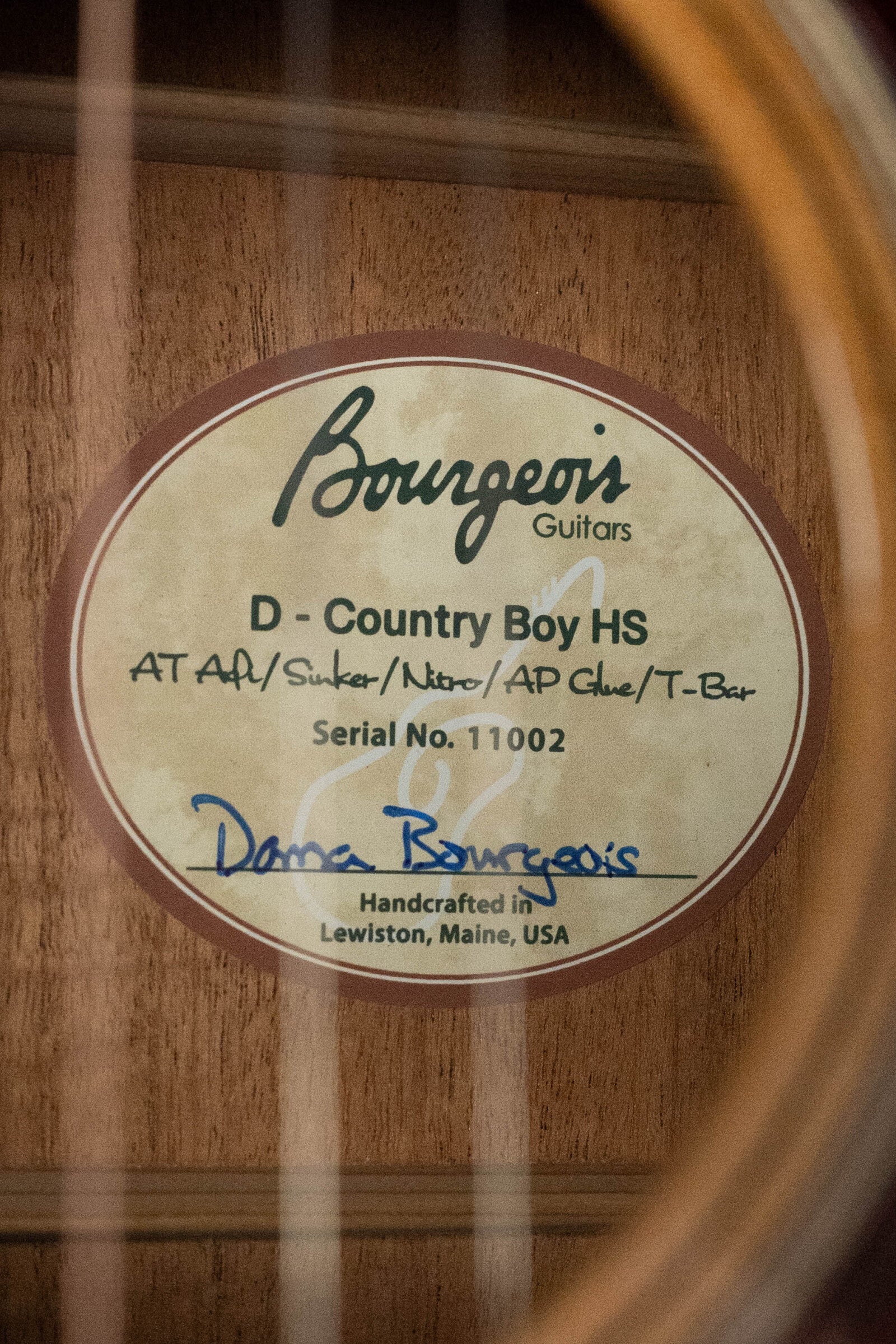 Bourgeois HSCB-D Heirloom Series Country Boy Adirondack/Mahogany Dreadnought Acoustic Guitar #1002