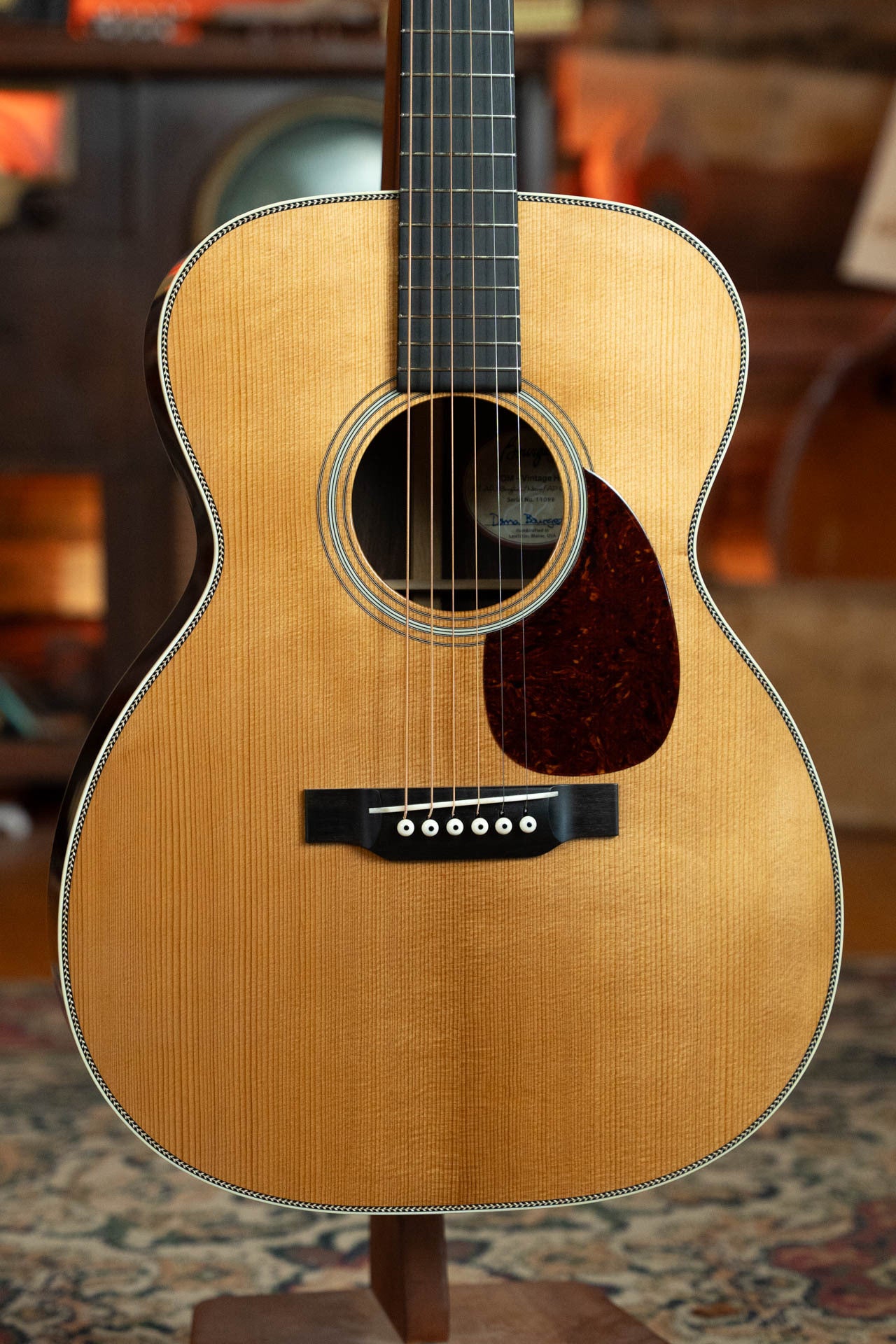 Bourgeois HSV-OM T-Bar Vintage Heirloom Series Aged Tone Adirondack/Brazilian Rosewood Orchestra Model Acoustic Guitar #1098