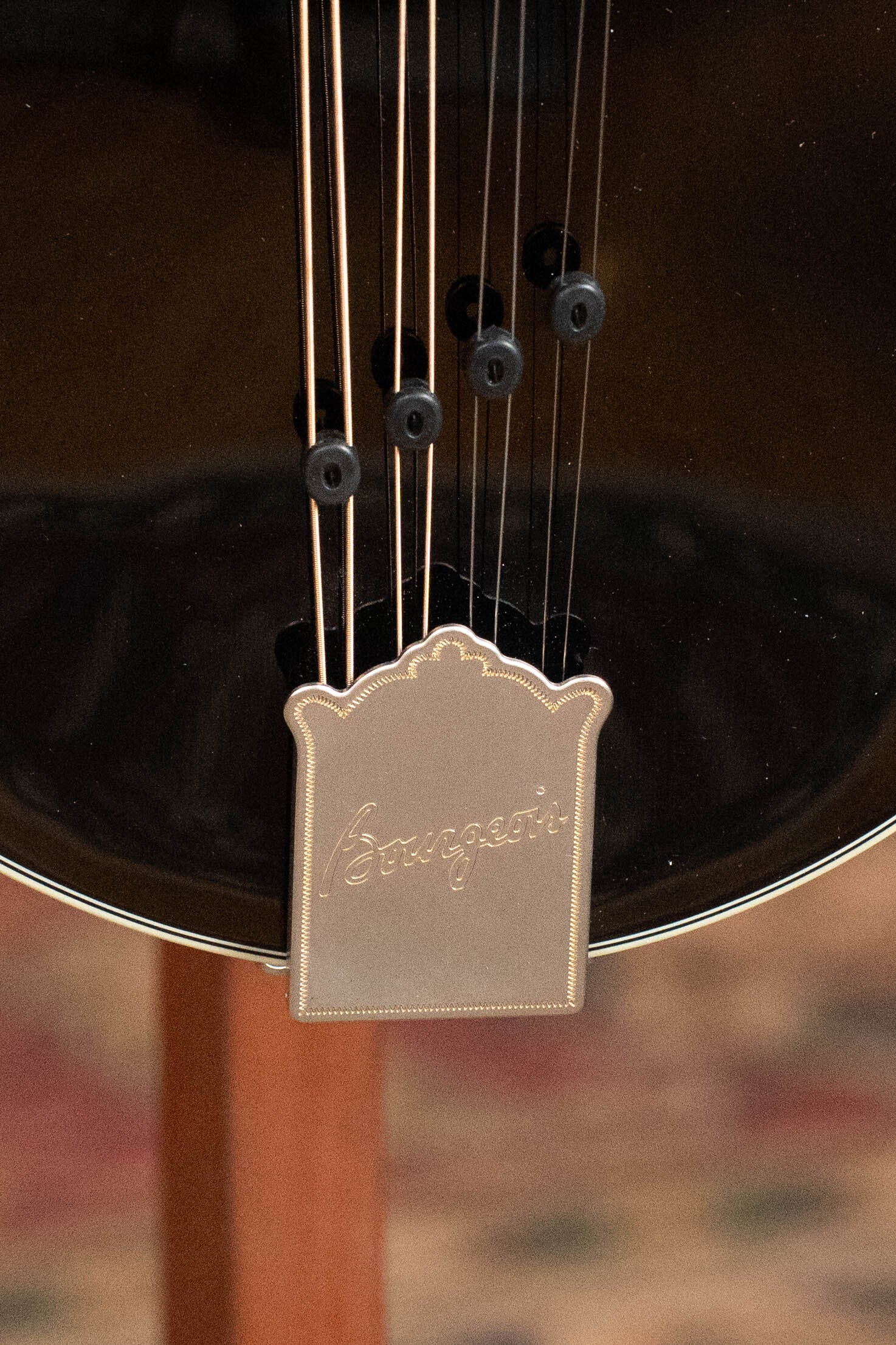 Bourgeois M5-F-BT Aged-Tone Adirondack/Maple Black Top F-Style Mandolin #6115