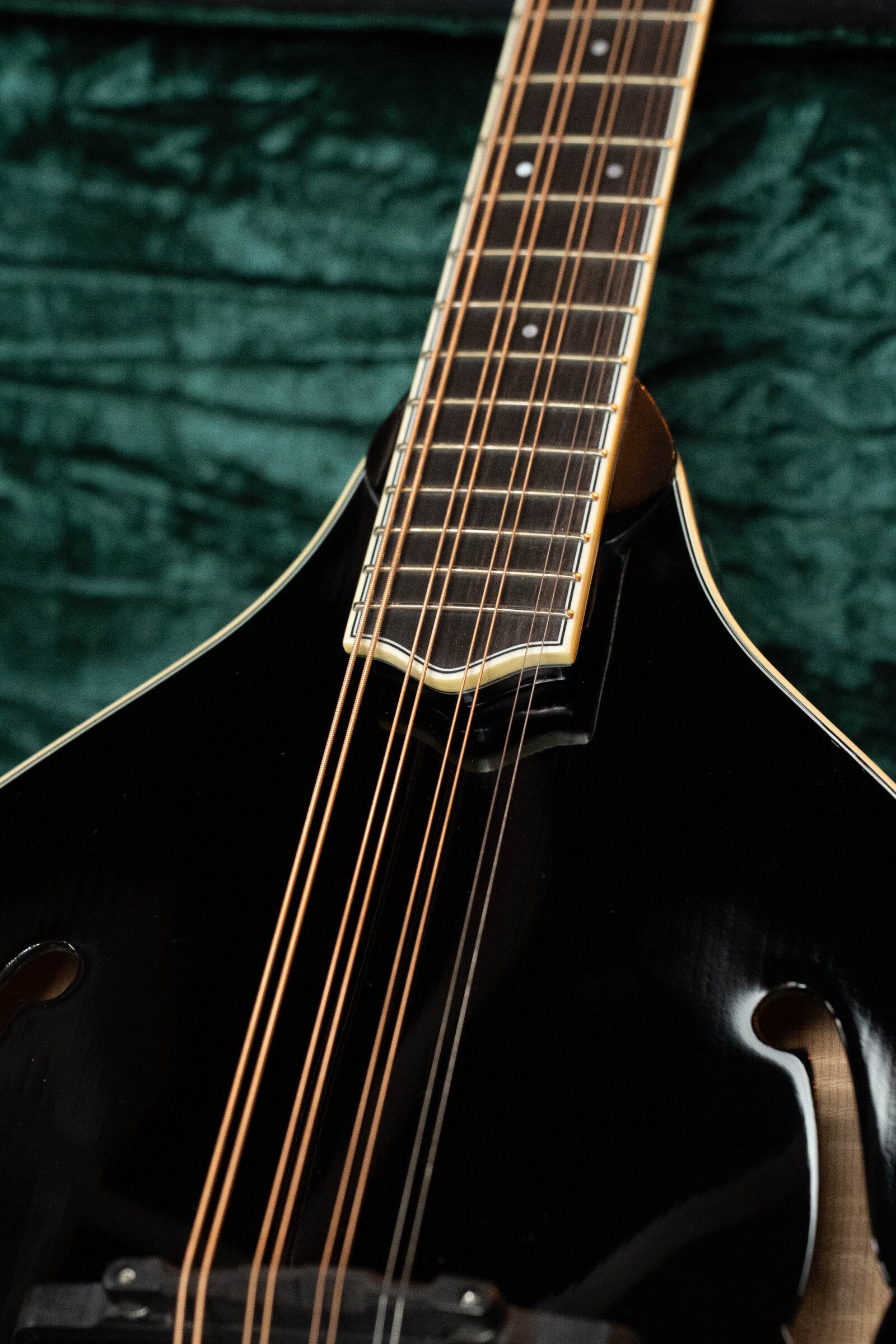 Bourgeois M5-O-BT Aged Tone Adirondack/European Curly Maple Black Octave Mandolin #9045