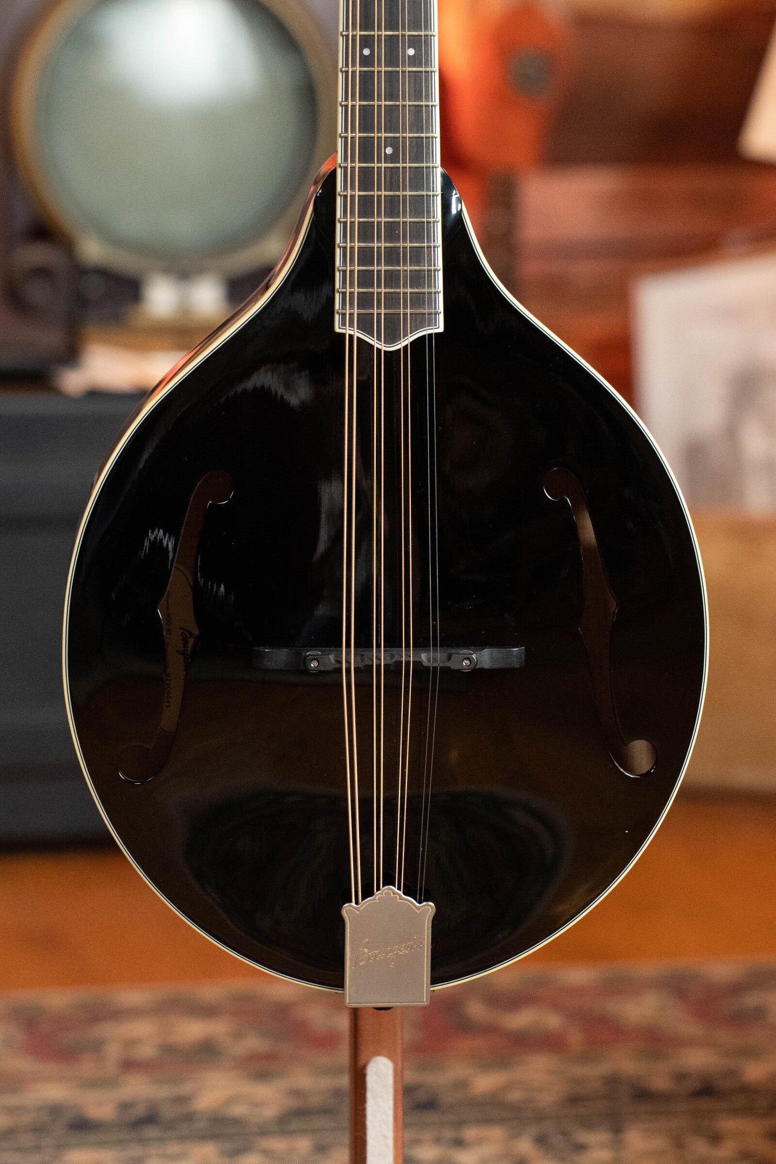 Bourgeois M5-O-BT Aged Tone Adirondack/European Curly Maple Black Octave Mandolin #9045