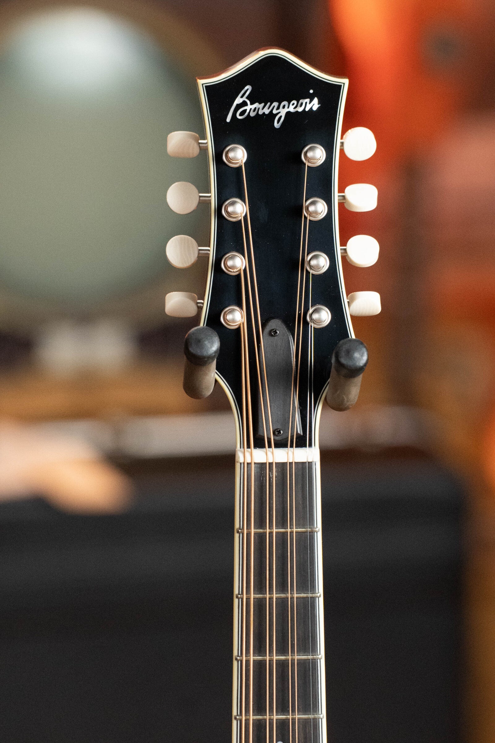 Bourgeois M5-O-BT Aged Tone Adirondack/European Curly Maple Black Octave Mandolin #9045