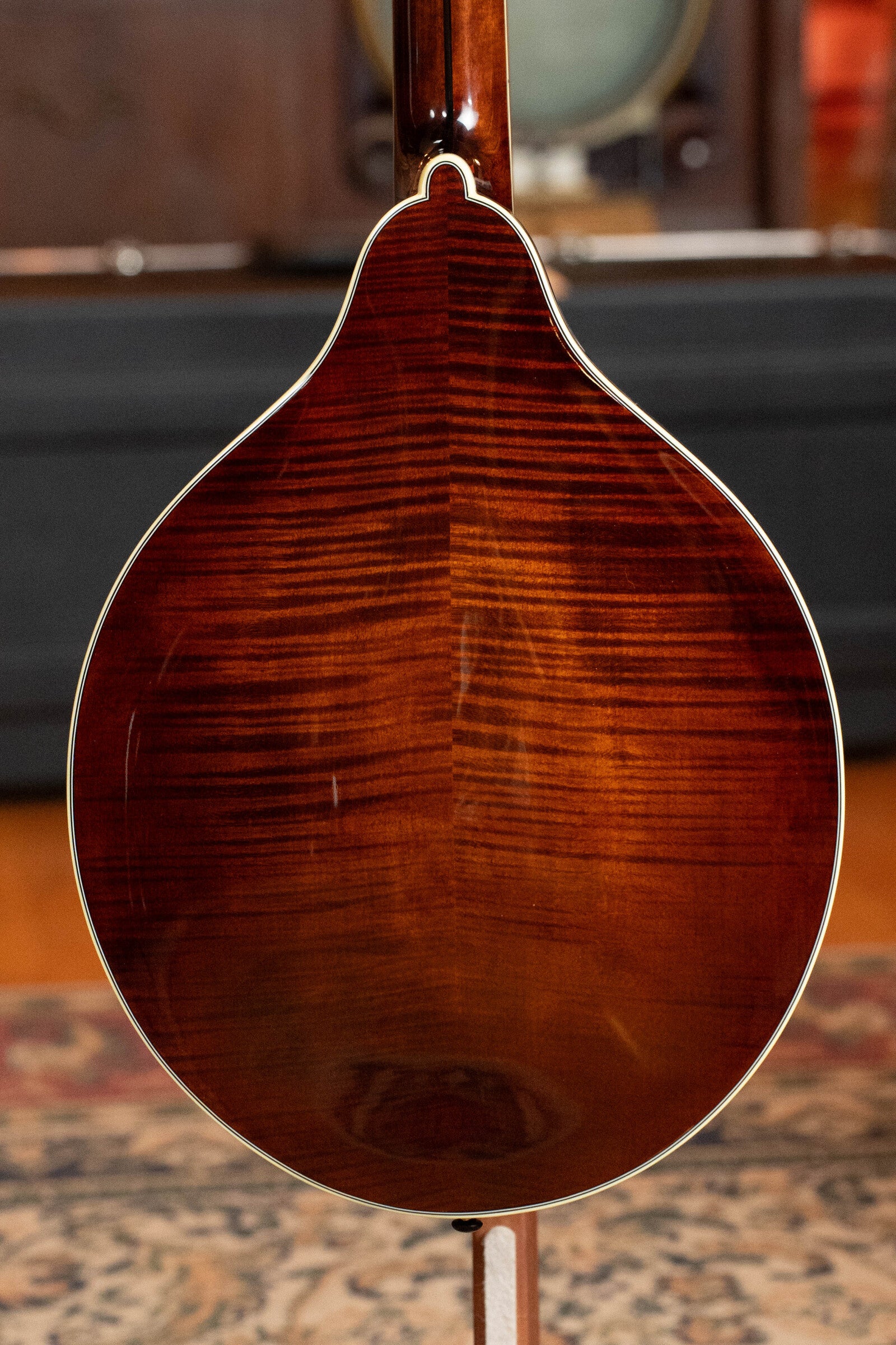 Bourgeois M5-O-BT Aged Tone Adirondack/European Curly Maple Black Octave Mandolin #9045