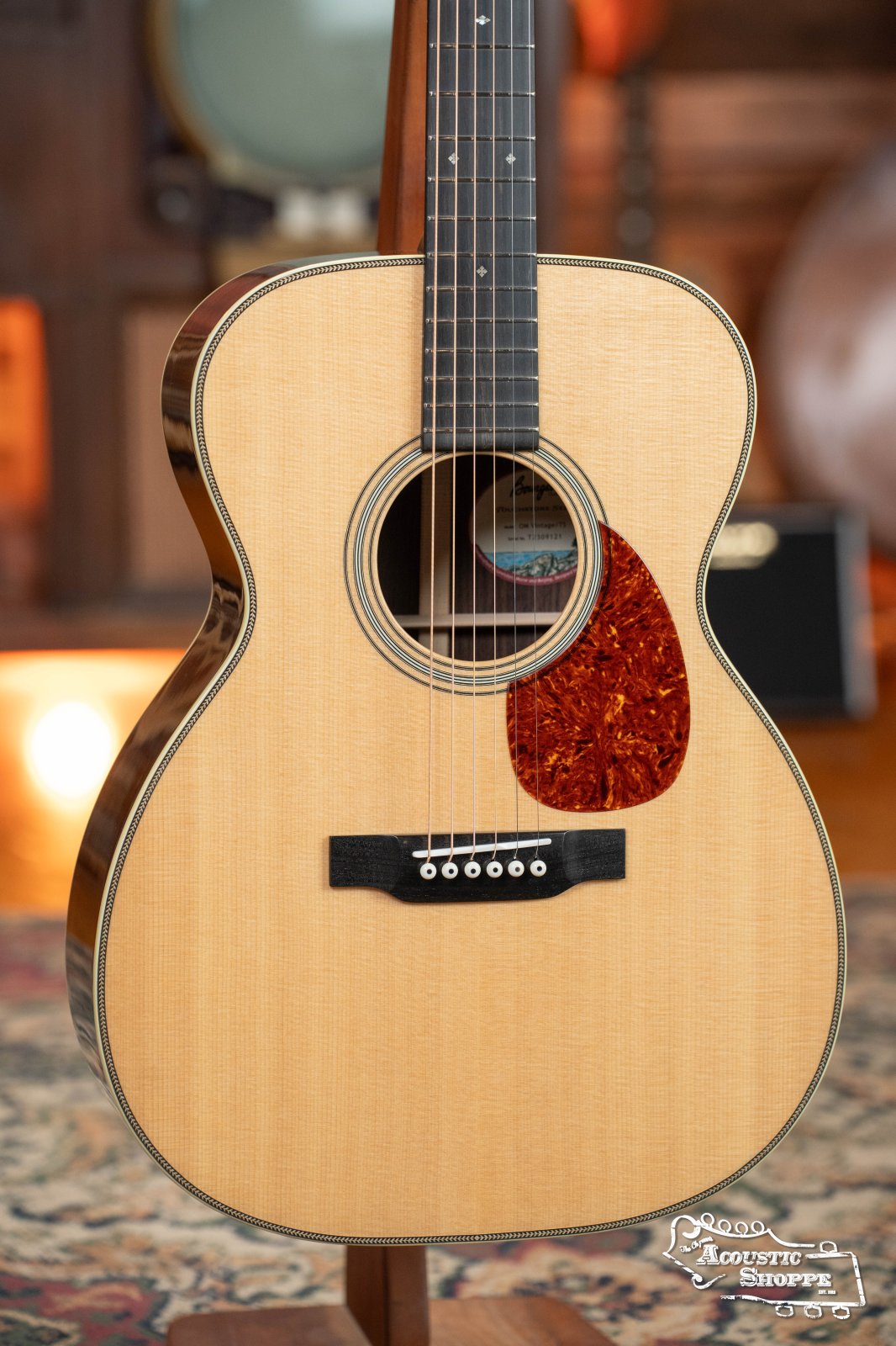 Bourgeois OM Vintage Touchstone Series Sitka/Rosewood Orchestra Model Acoustic Guitar #9121