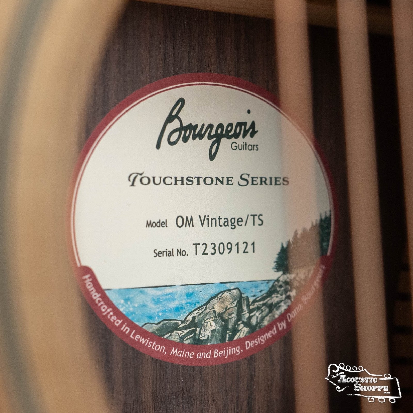 Bourgeois OM Vintage Touchstone Series Sitka/Rosewood Orchestra Model Acoustic Guitar #9121